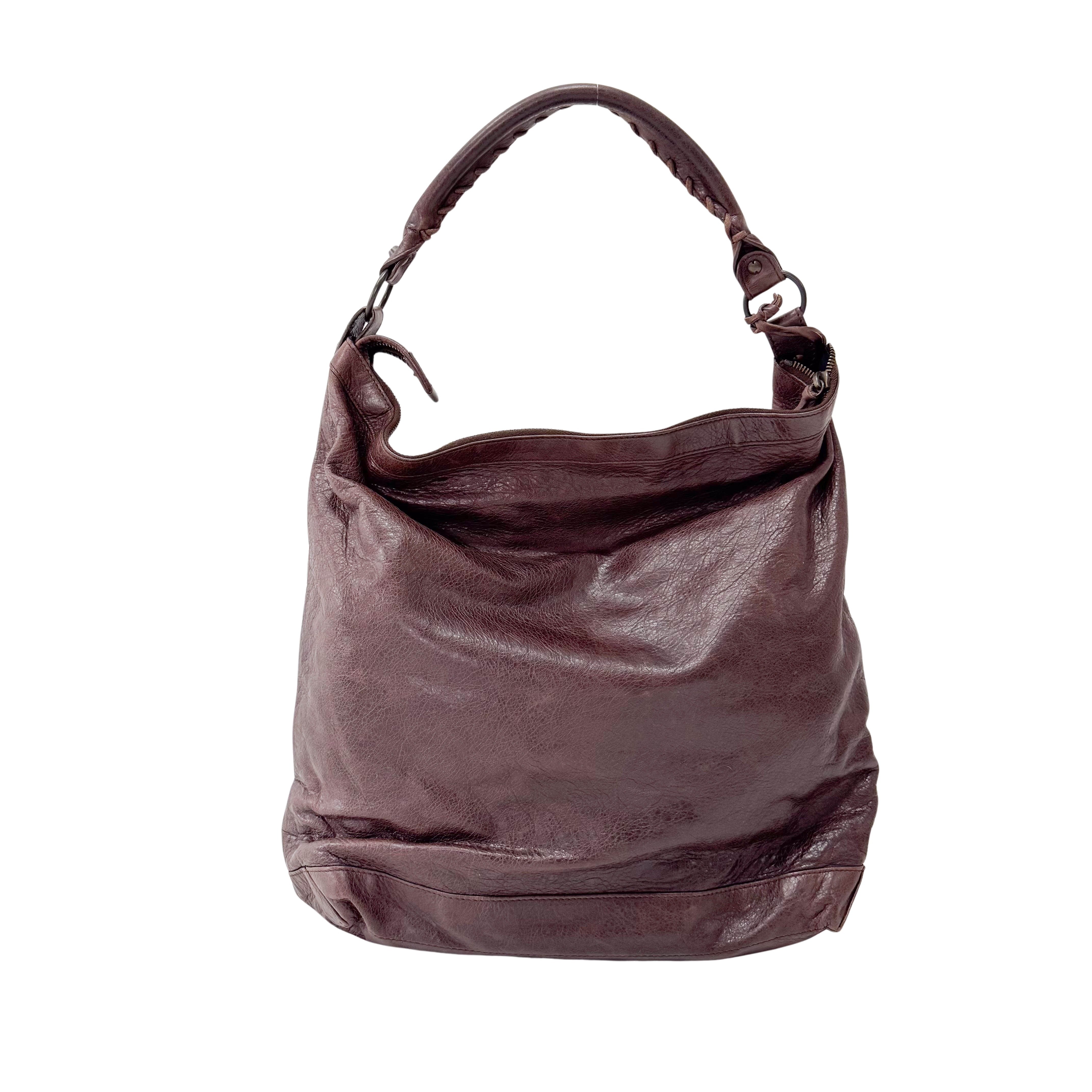 The Day Brown Leather Tote Shoulder Bag