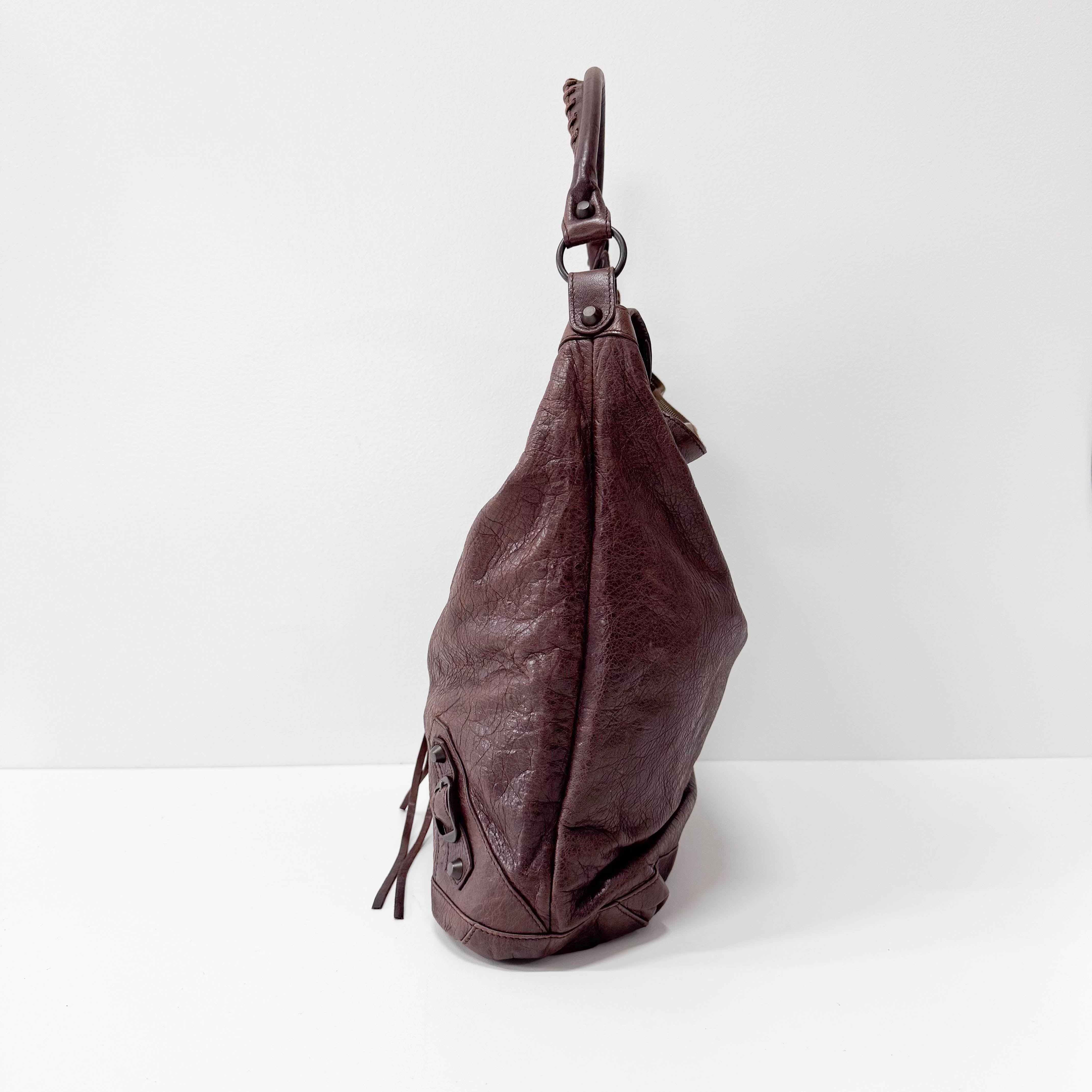 The Day Brown Leather Tote Shoulder Bag