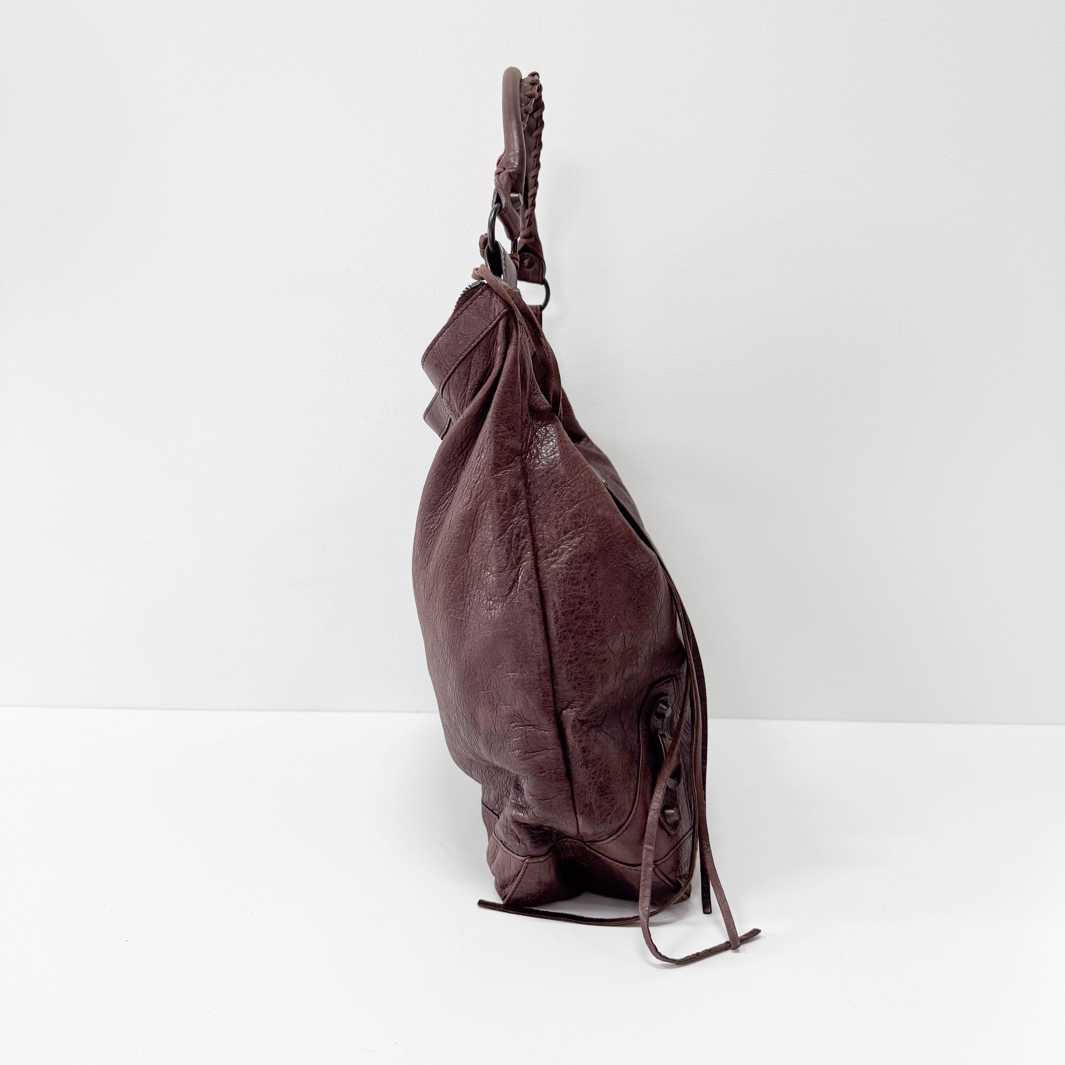 The Day Brown Leather Tote Shoulder Bag