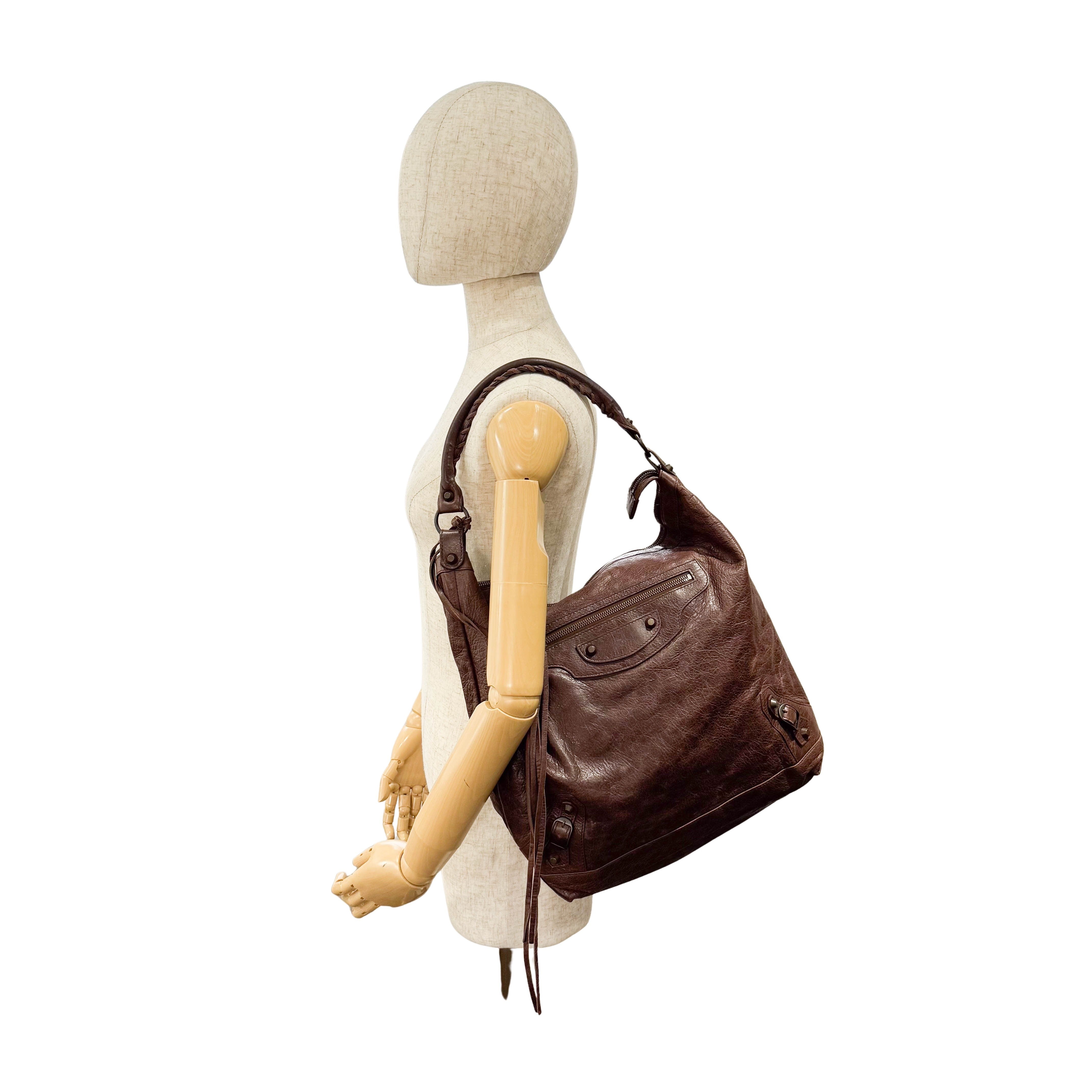 The Day Brown Leather Tote Shoulder Bag