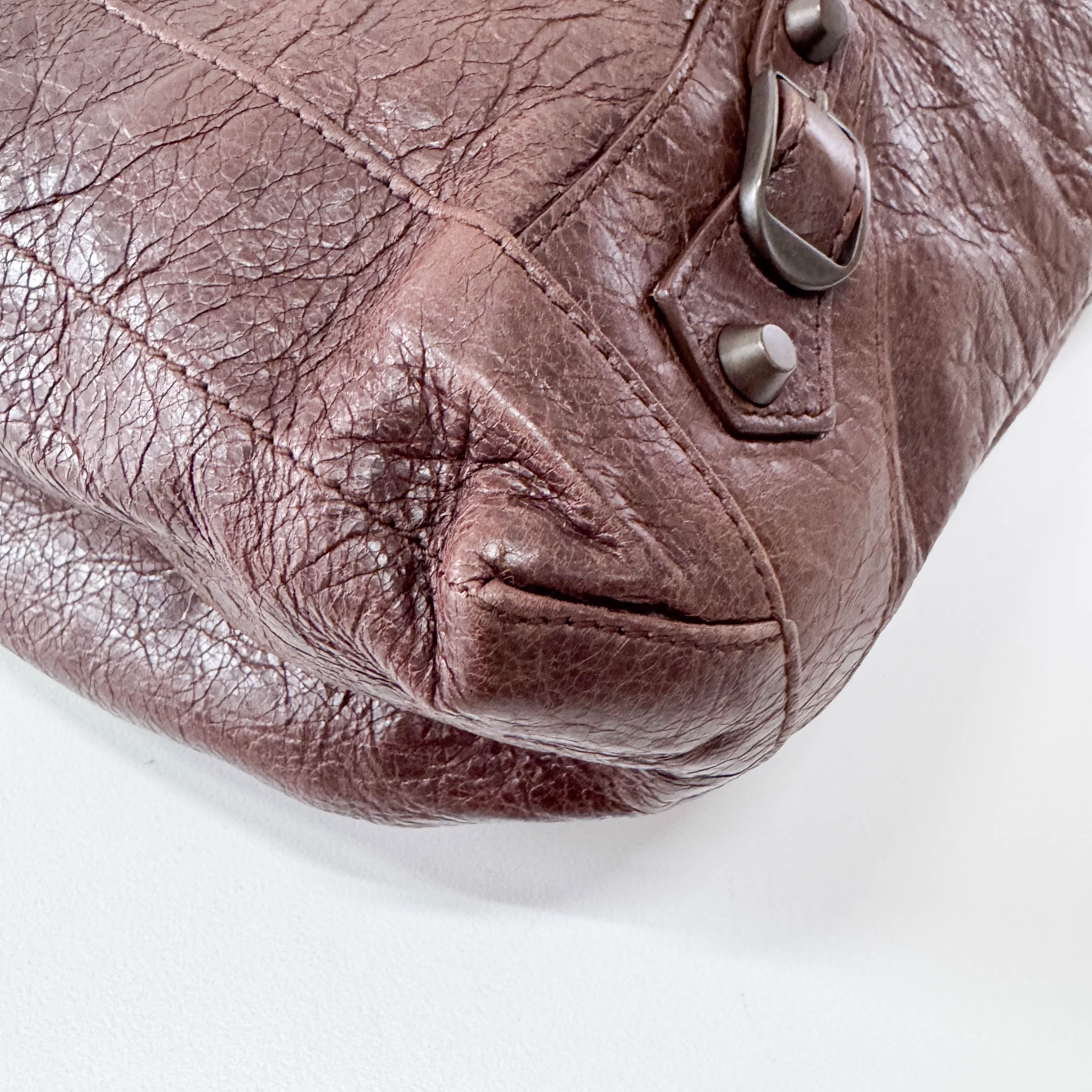 The Day Brown Leather Tote Shoulder Bag