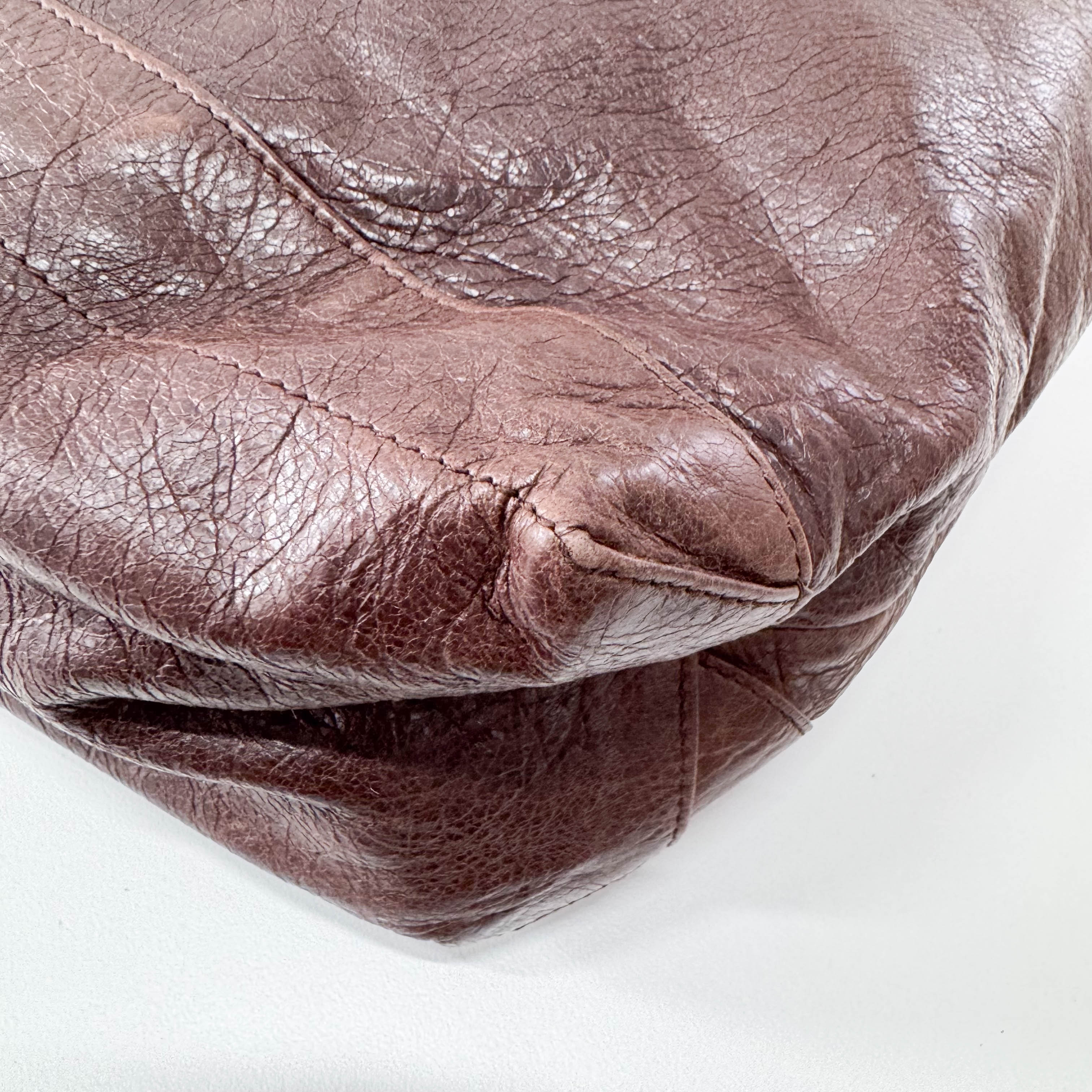 The Day Brown Leather Tote Shoulder Bag