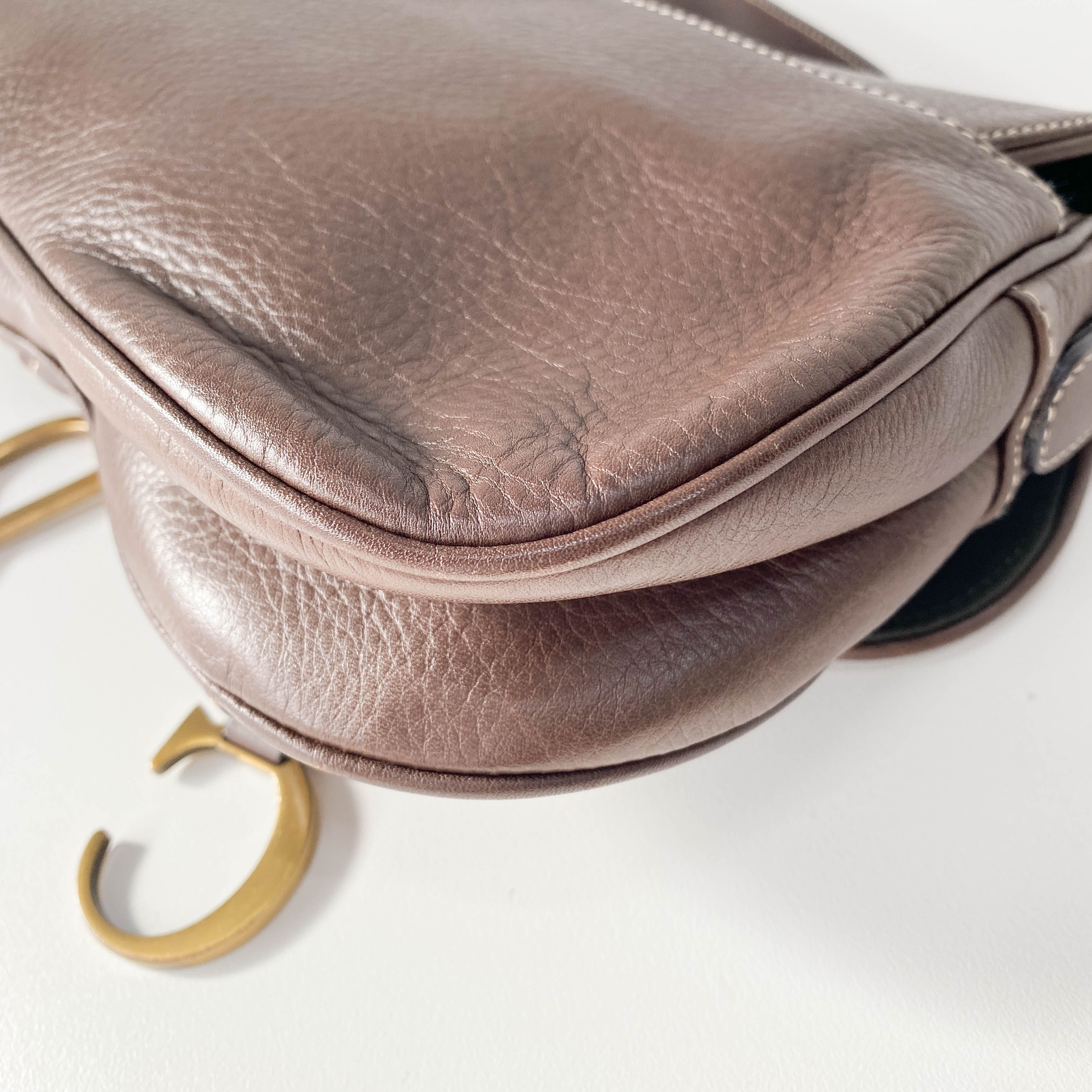 Double Saddle Brown Bag