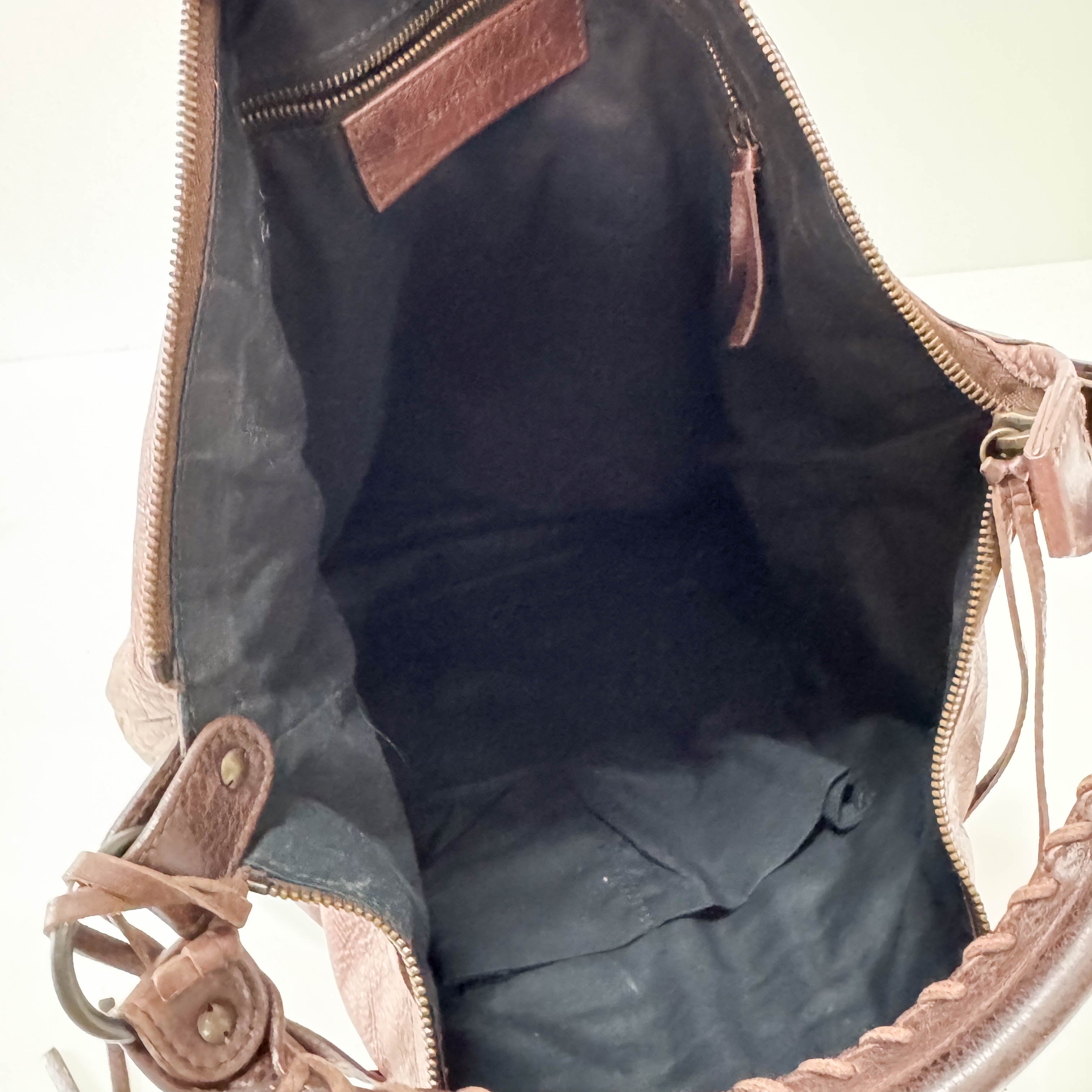 The Day Brown Leather Tote Shoulder Bag