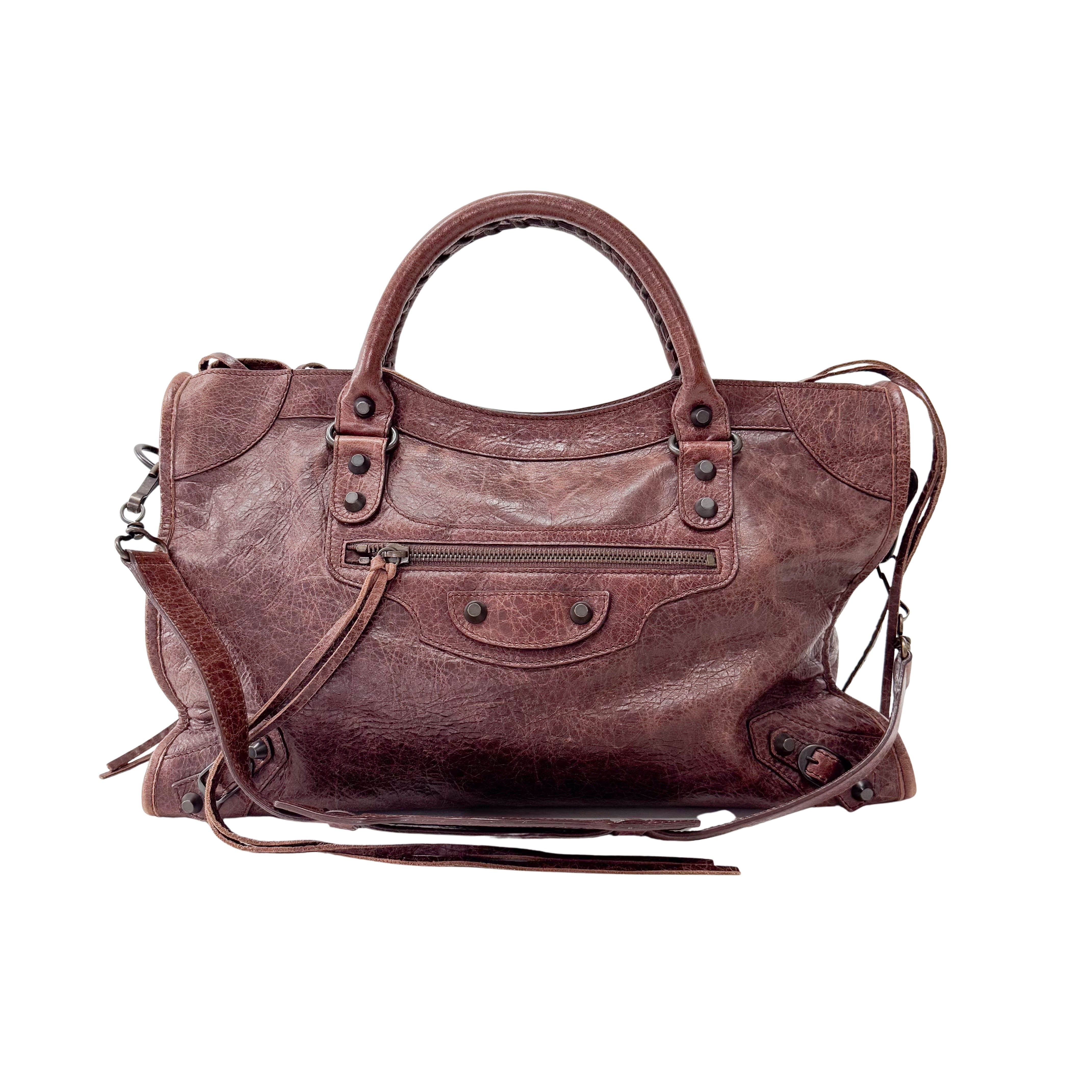 Giant City Brown Leather Bag