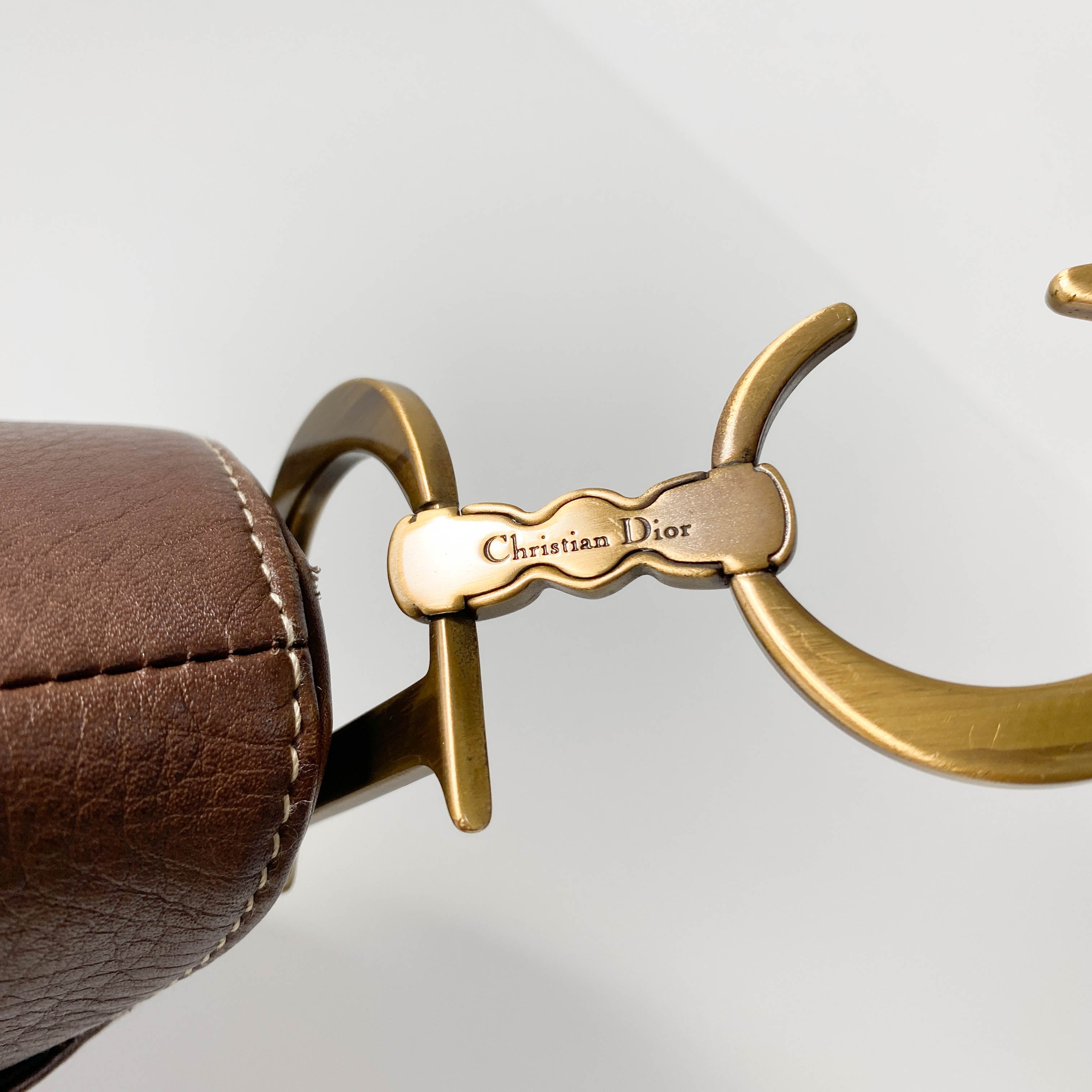 Double Saddle Brown Bag