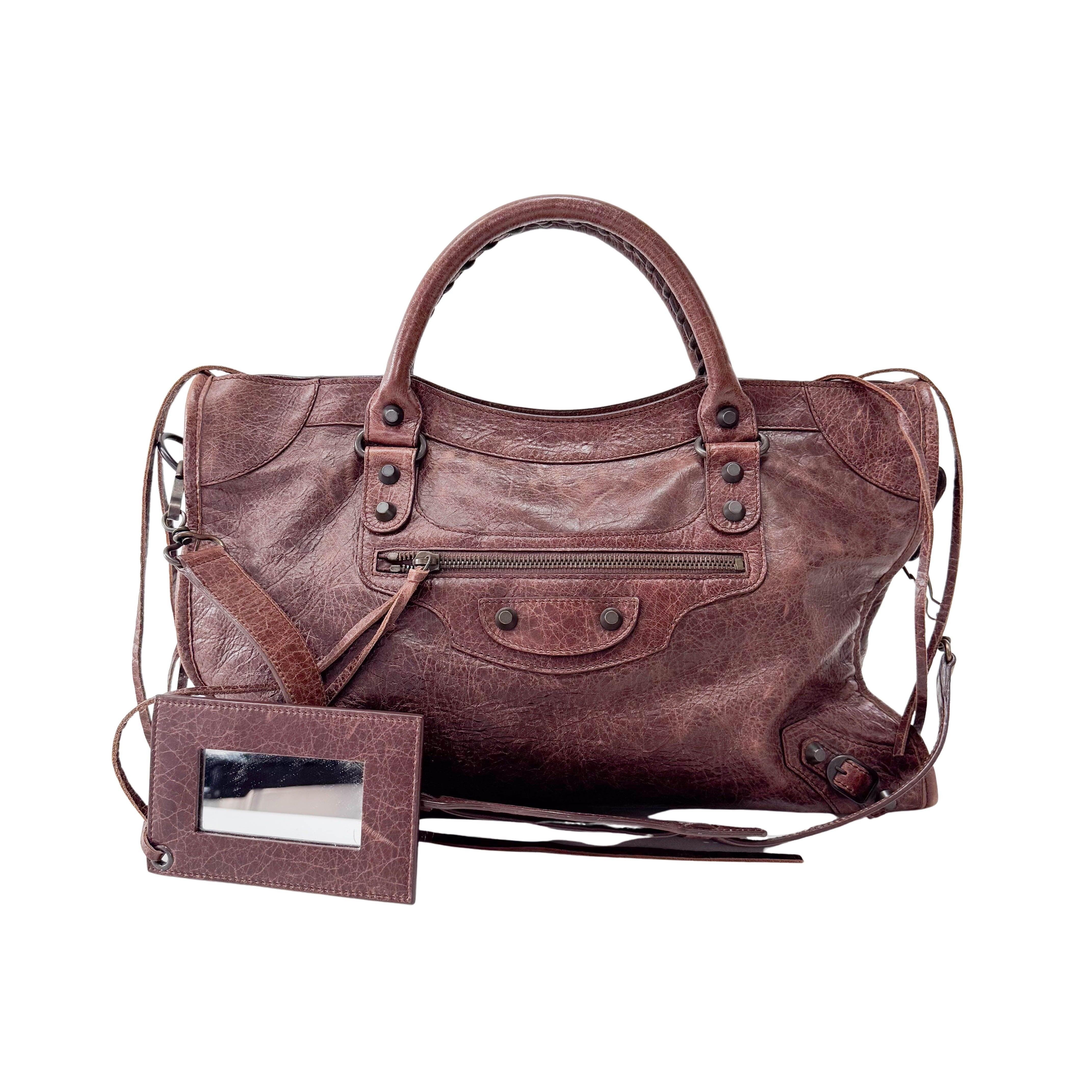 Giant City Brown Leather Bag