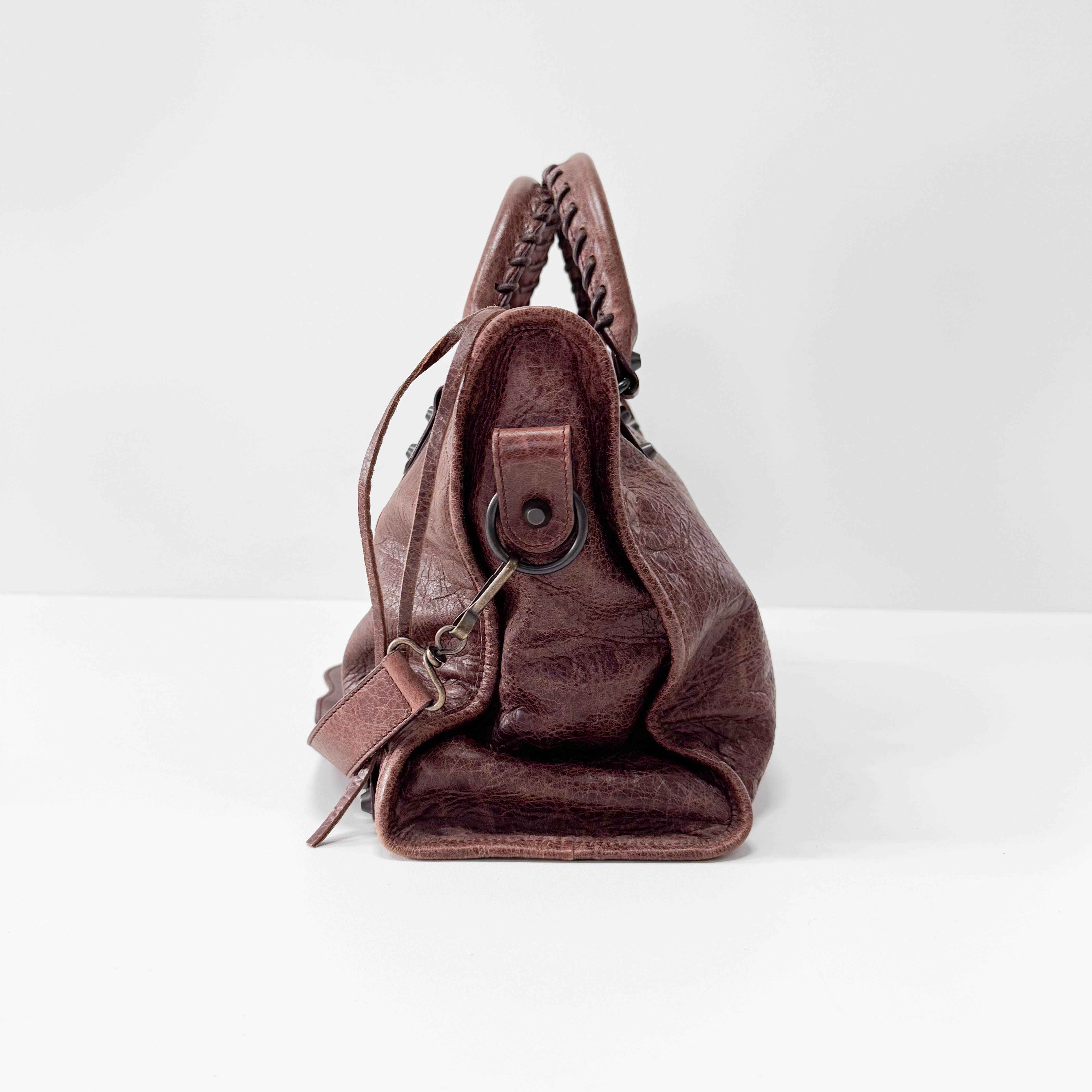 Giant City Brown Leather Bag