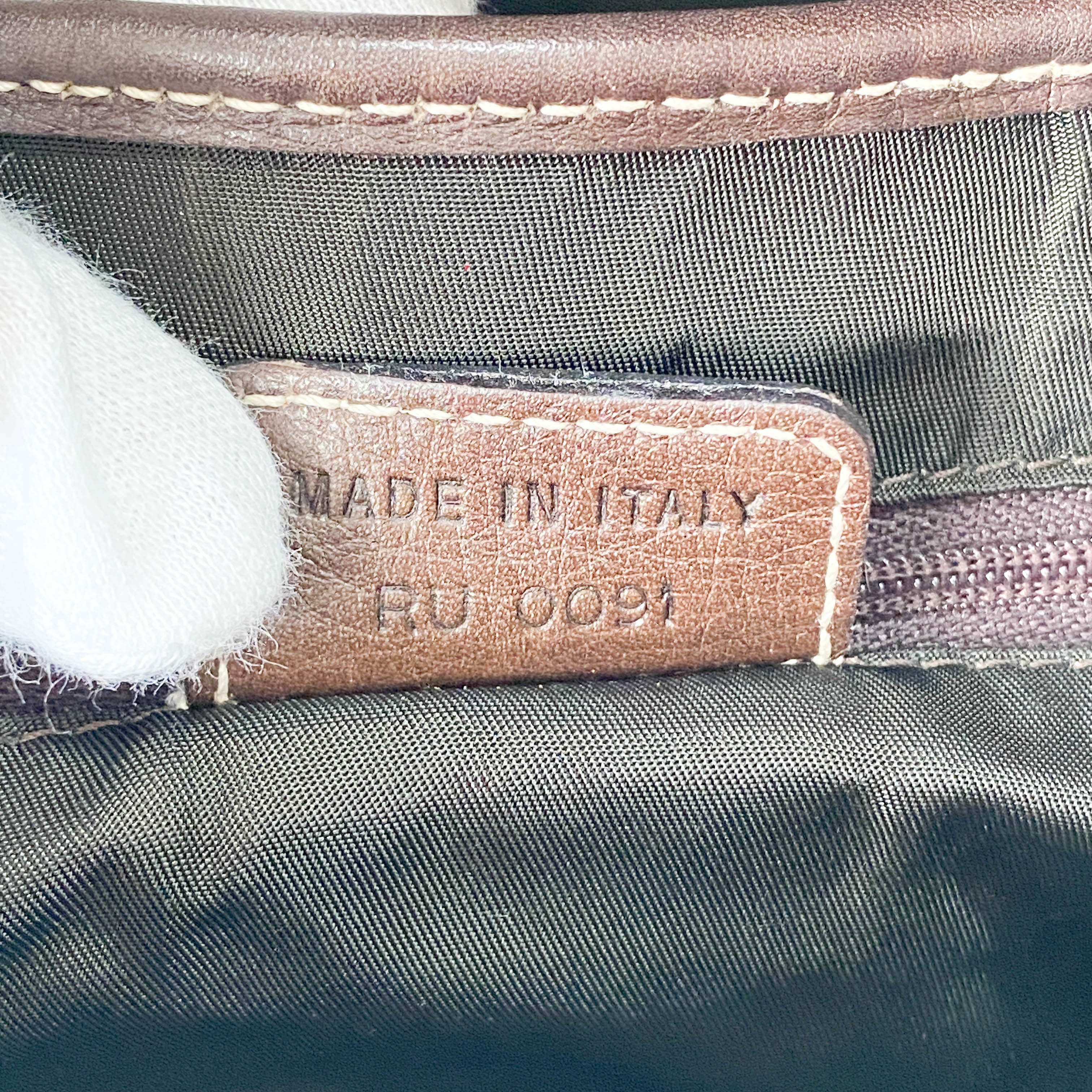 Double Saddle Brown Bag