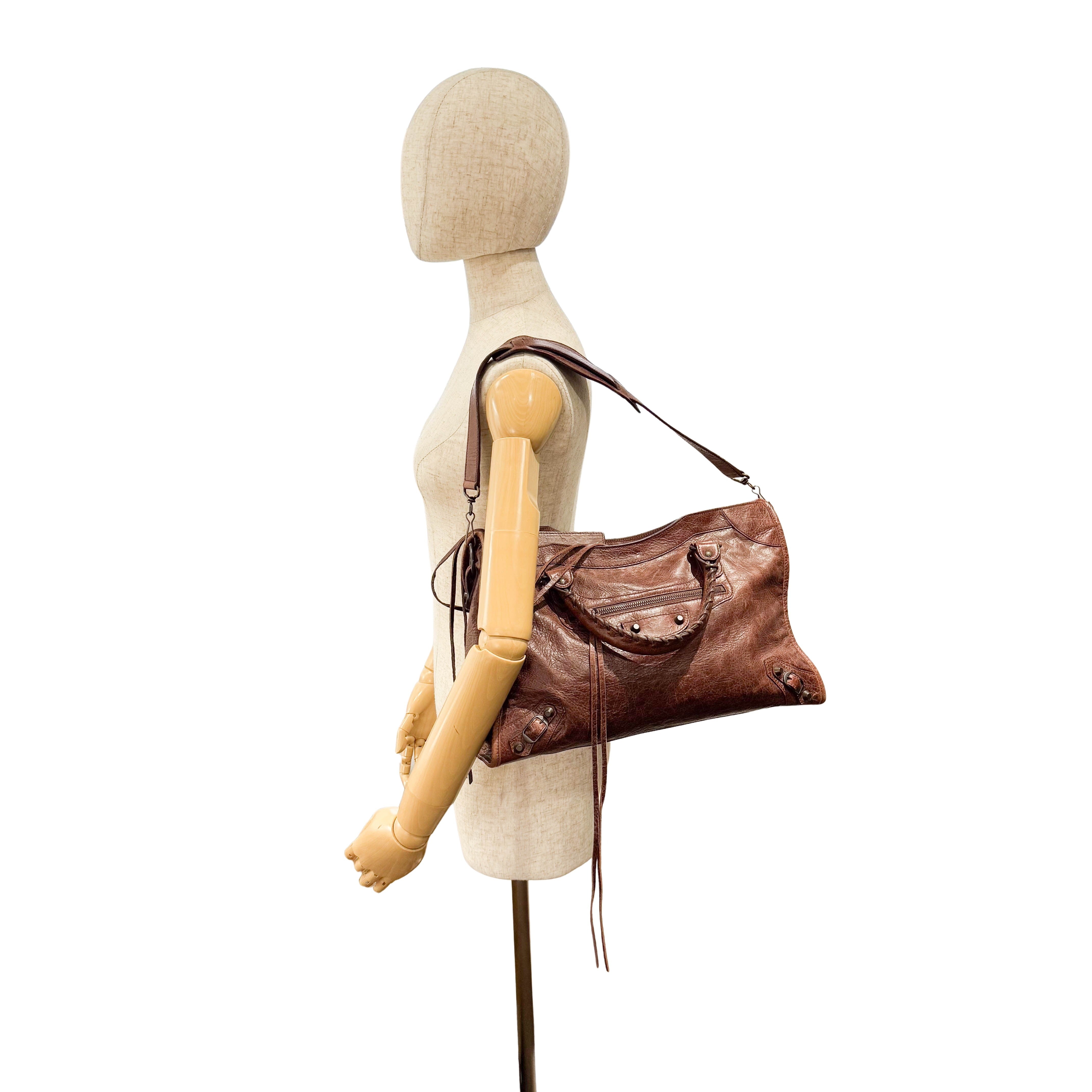 Giant City Brown Leather Bag