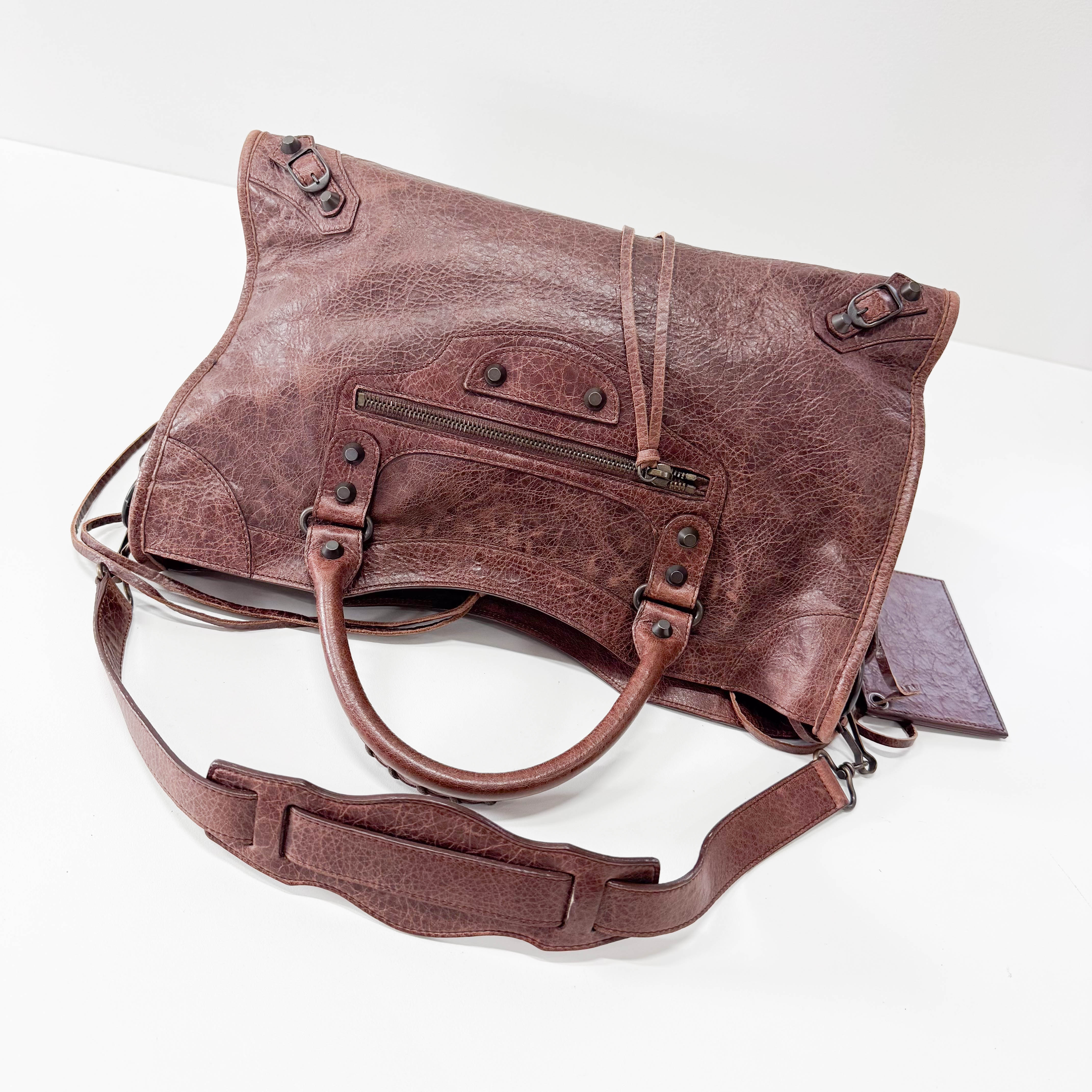 Giant City Brown Leather Bag