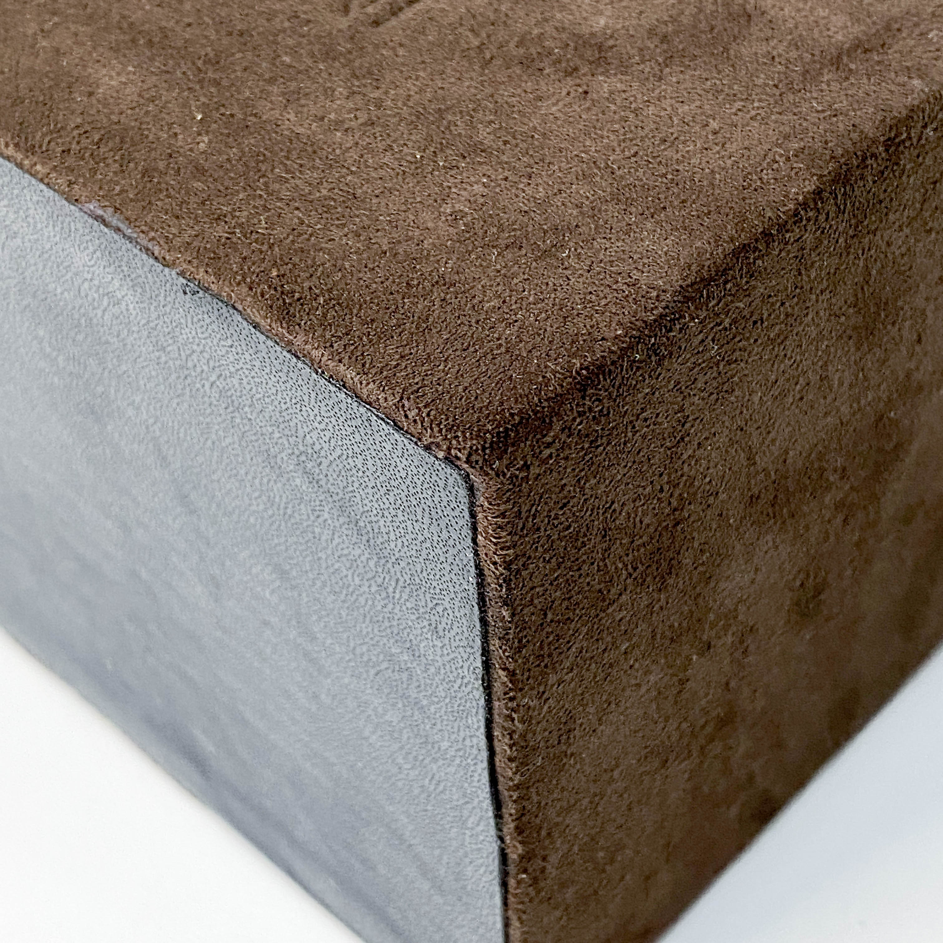 Cosmetics Box Mini Brown Suede Handbag