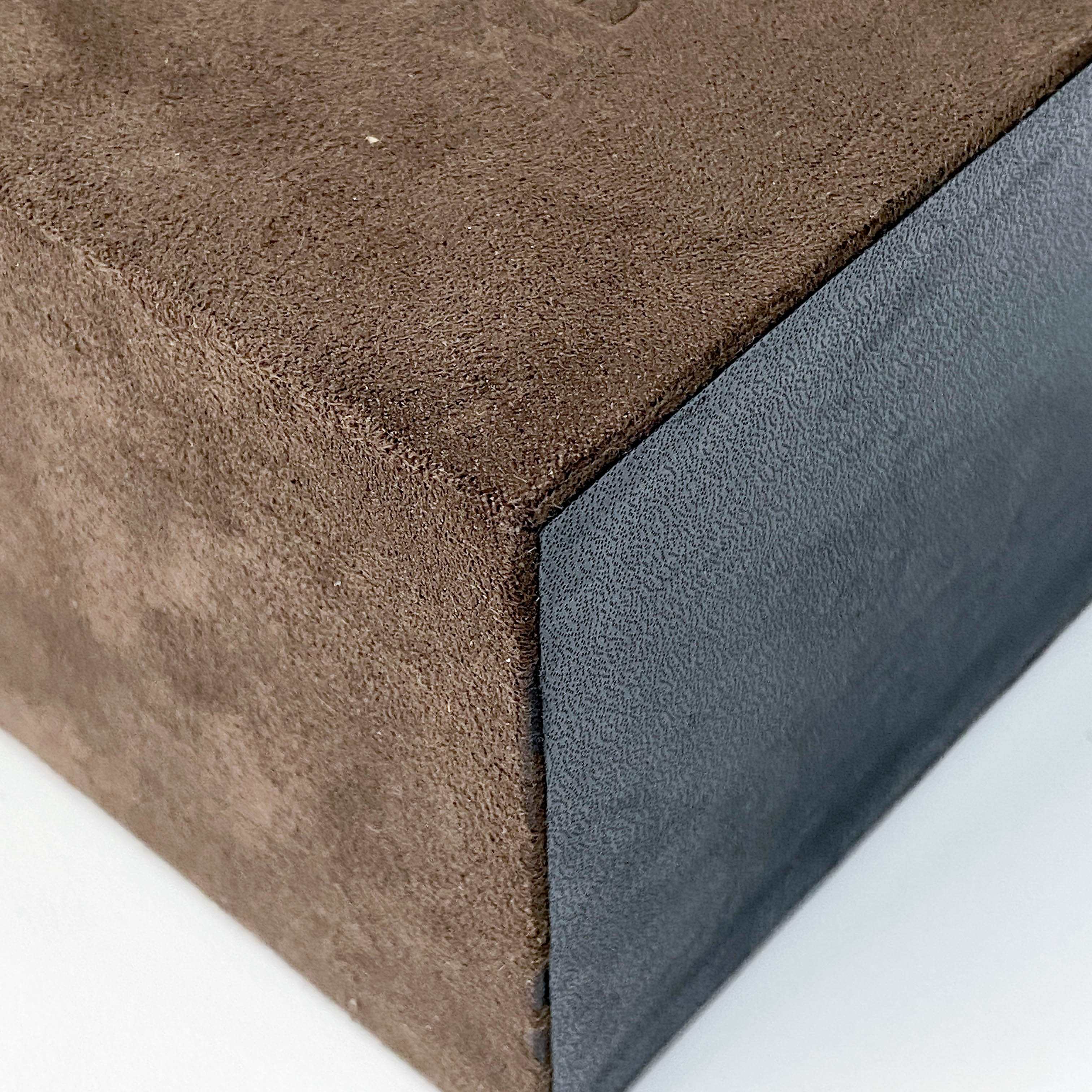 Cosmetics Box Mini Brown Suede Handbag