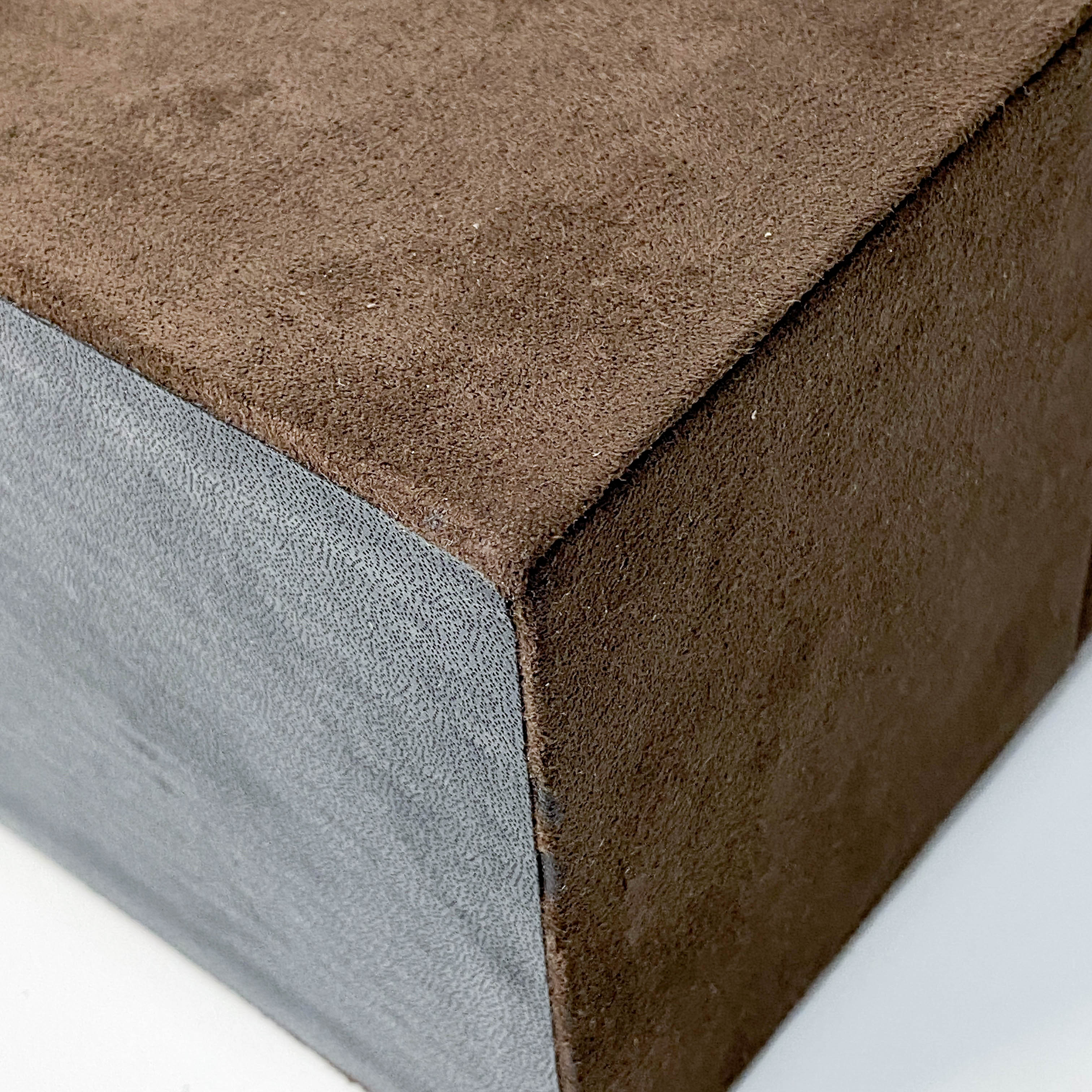 Cosmetics Box Mini Brown Suede Handbag