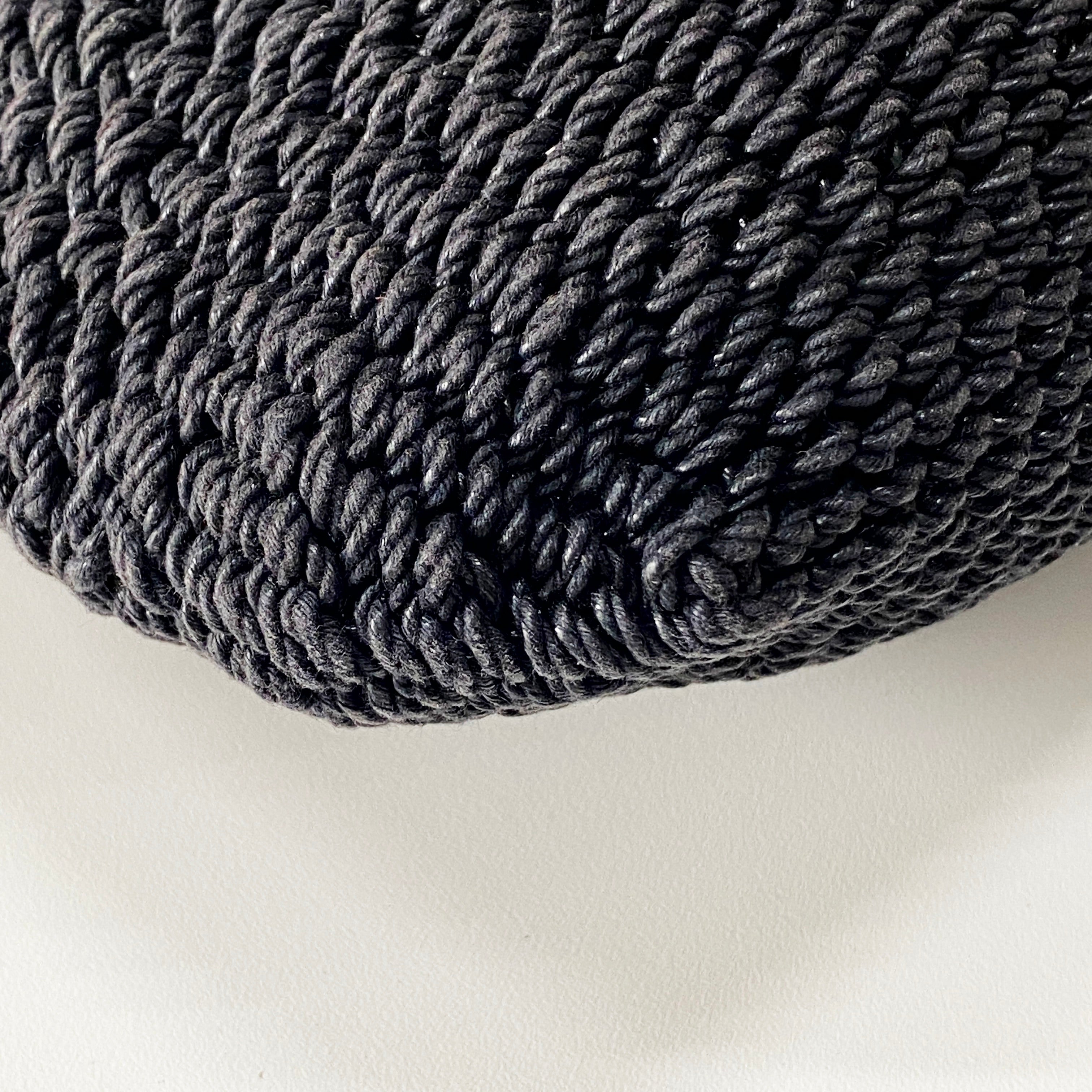 Mombasa Navy Raffia Shoulder Bag