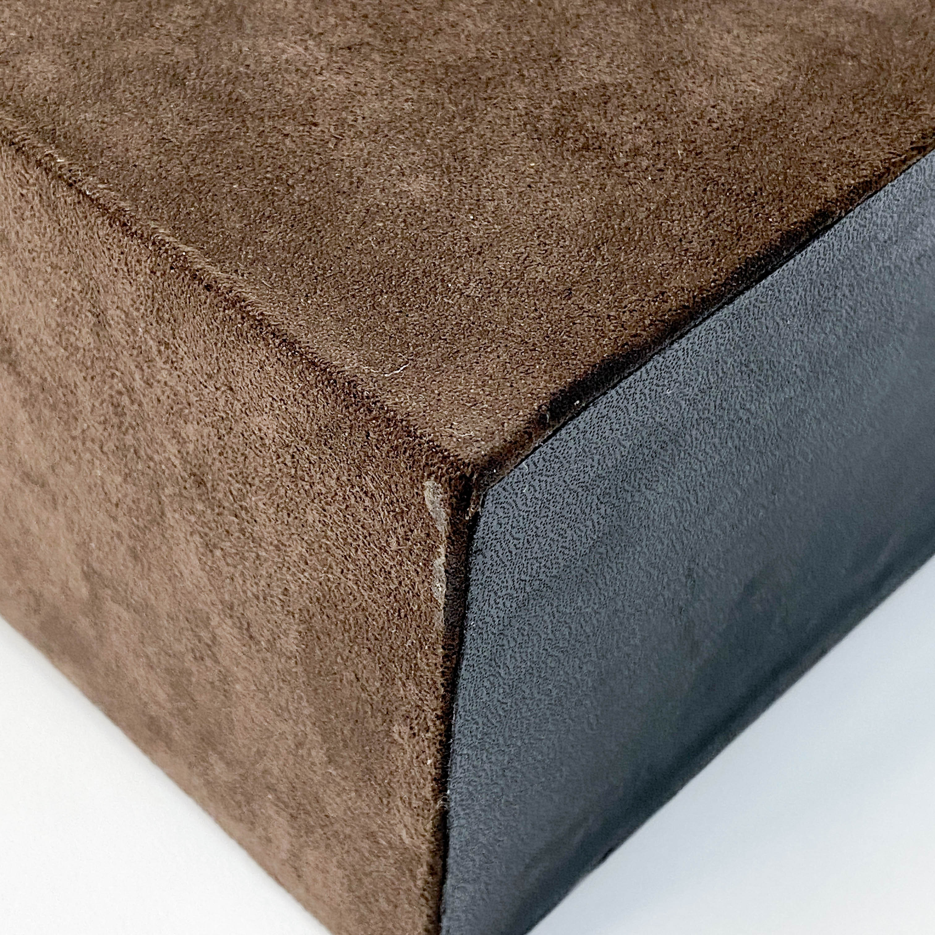 Cosmetics Box Mini Brown Suede Handbag