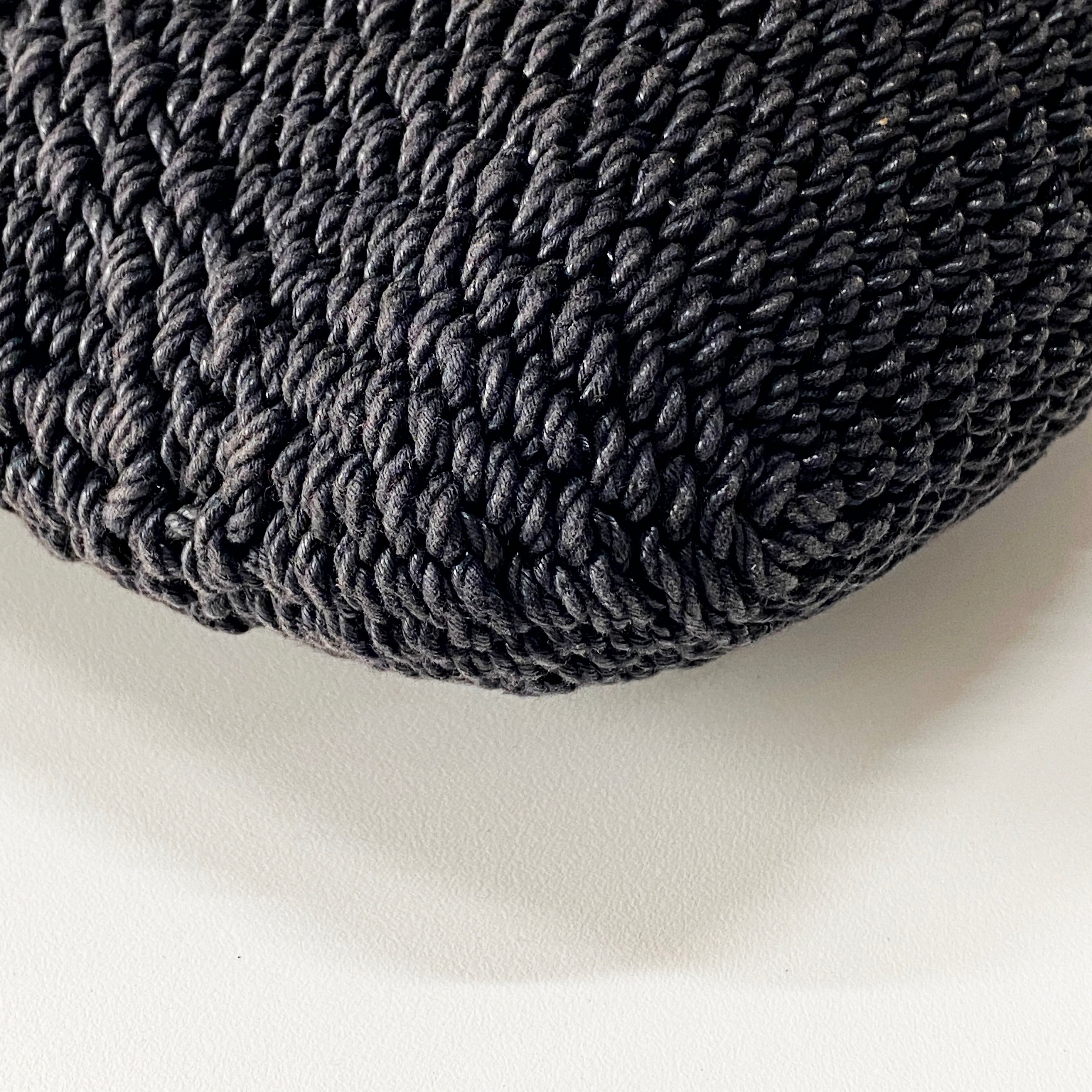 Mombasa Navy Raffia Shoulder Bag