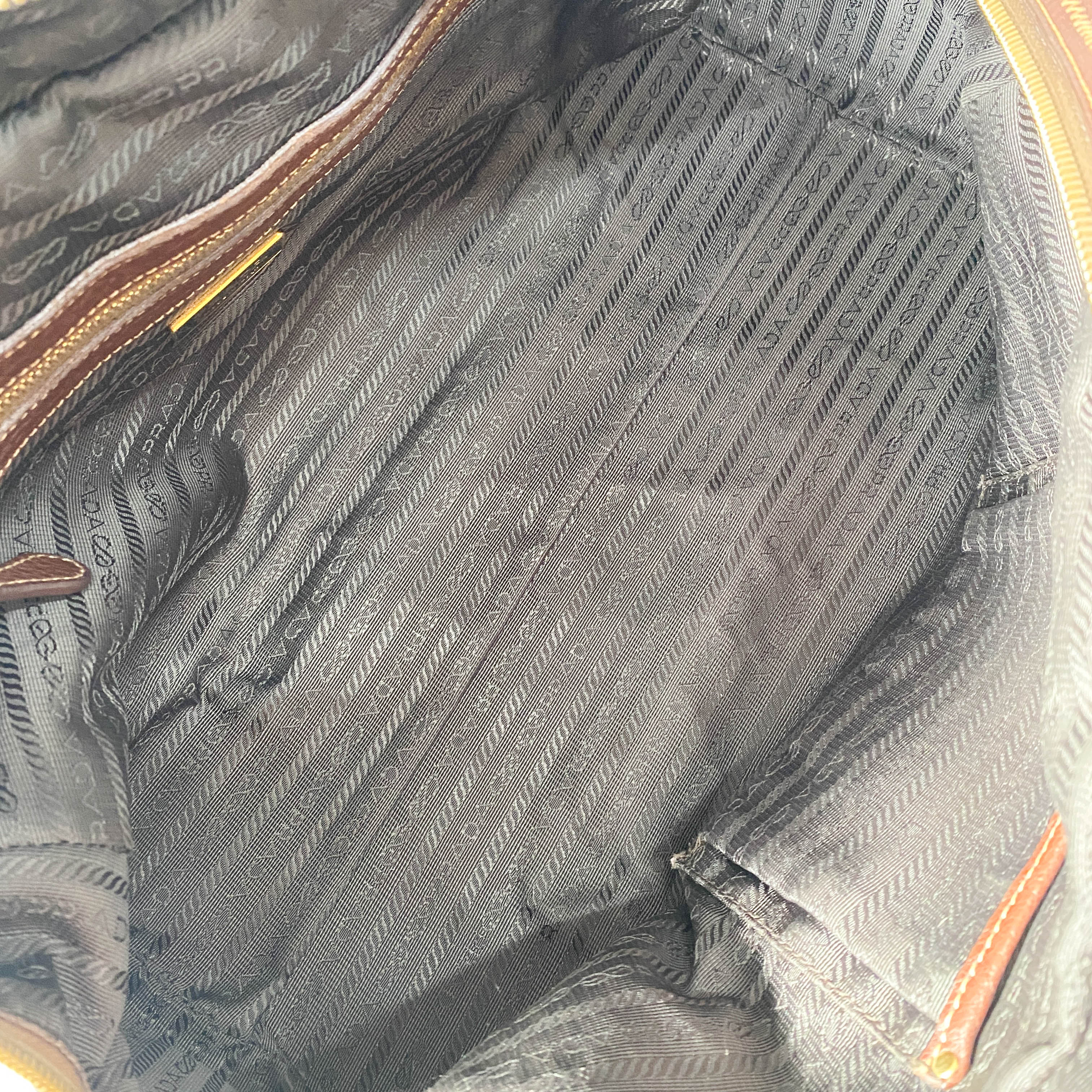 Brown Leather Boston Bag