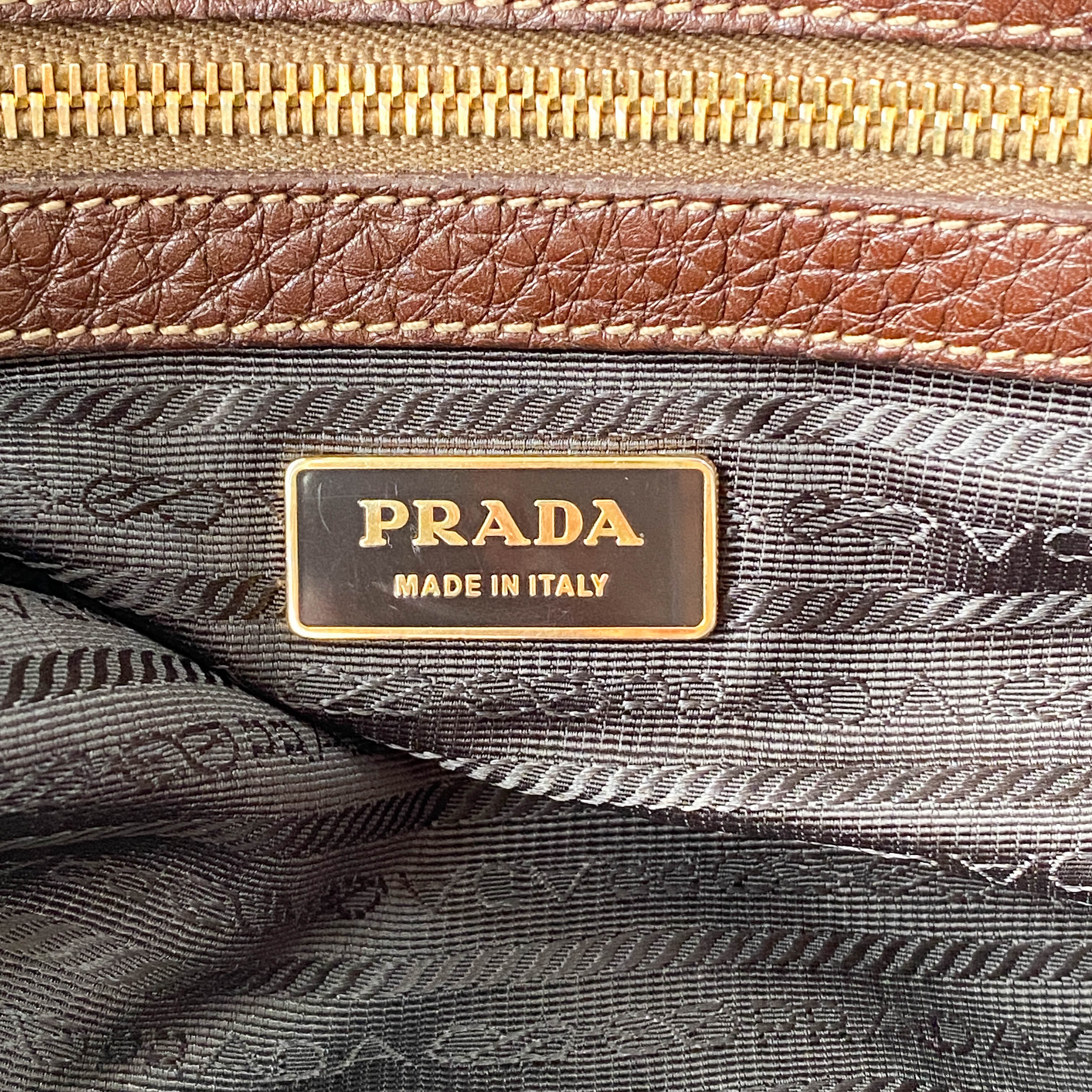 Brown Leather Boston Bag