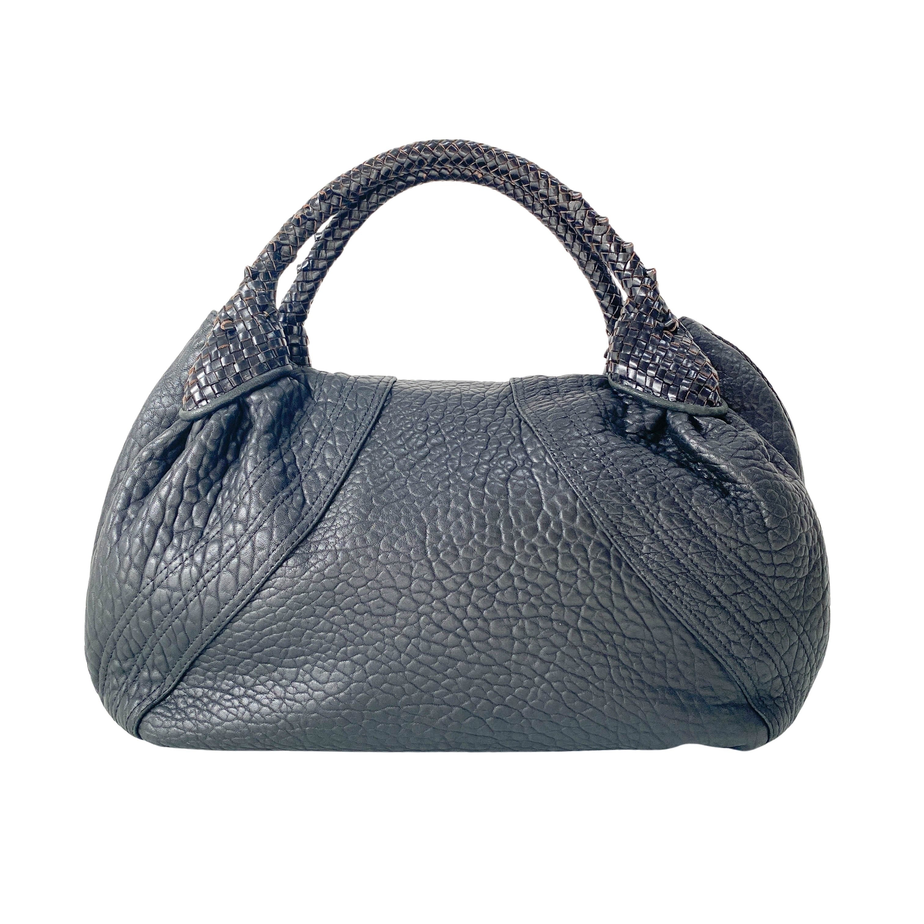 Spy Black Leather Bag