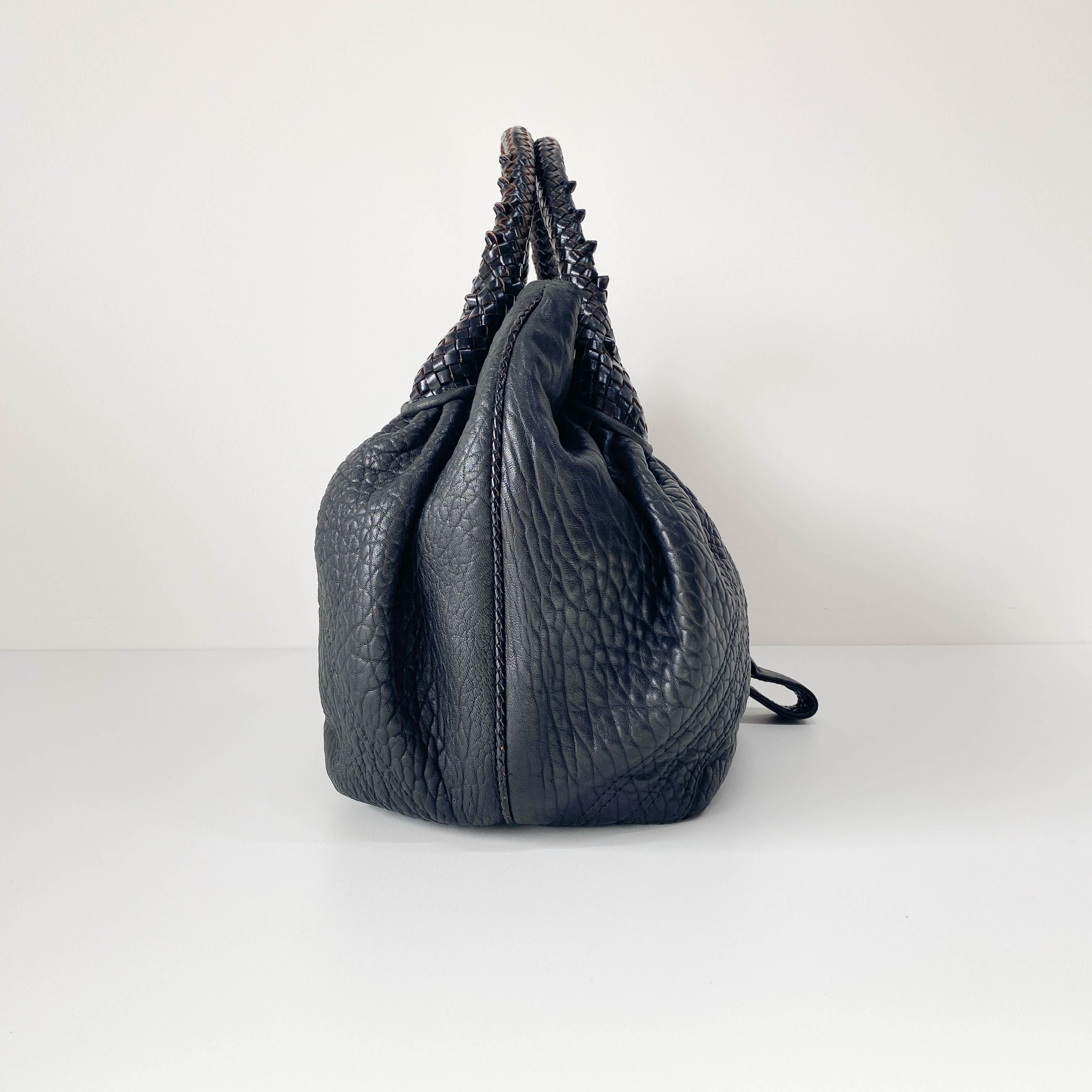 Spy Black Leather Bag