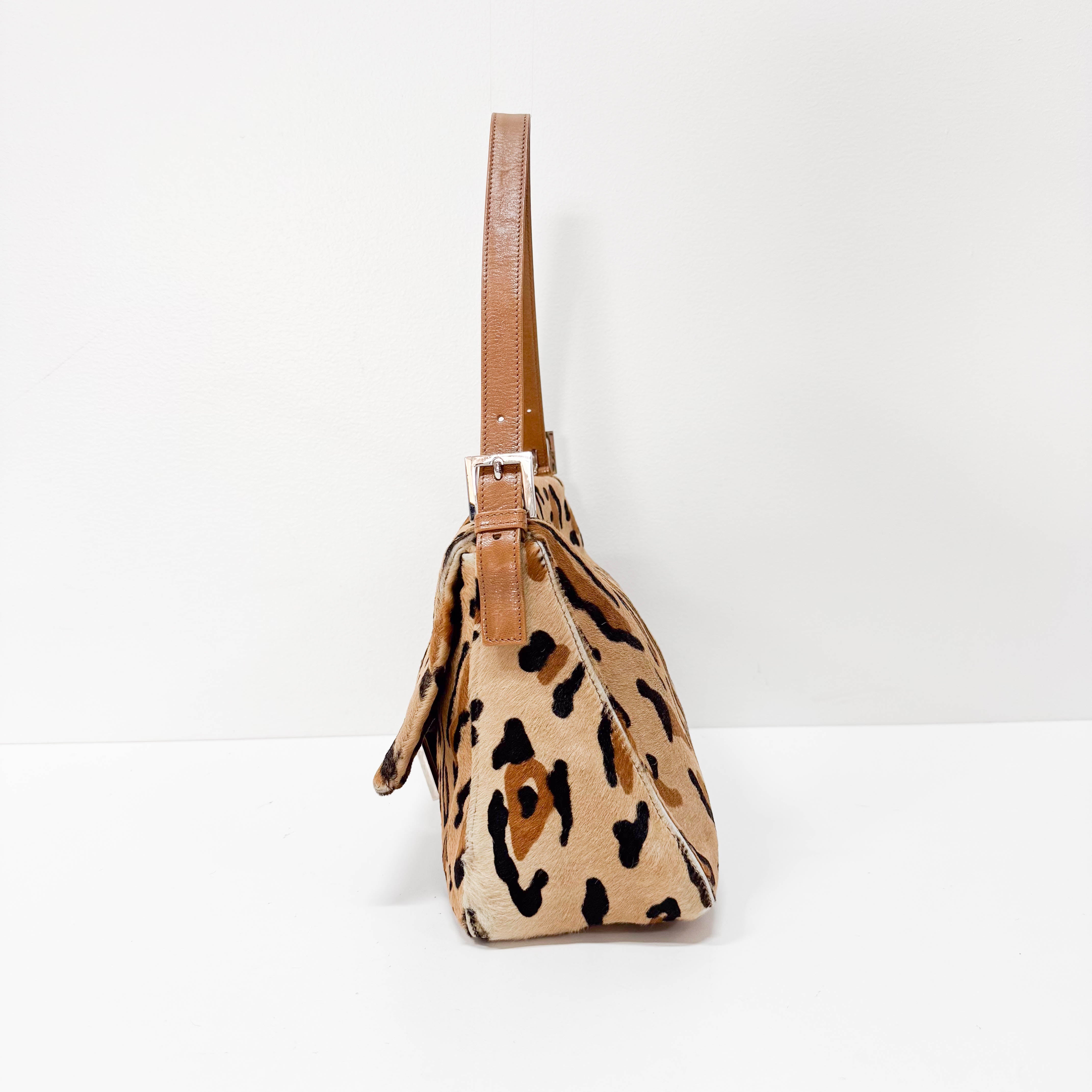 Mamma Baguette Leopard Print Bag