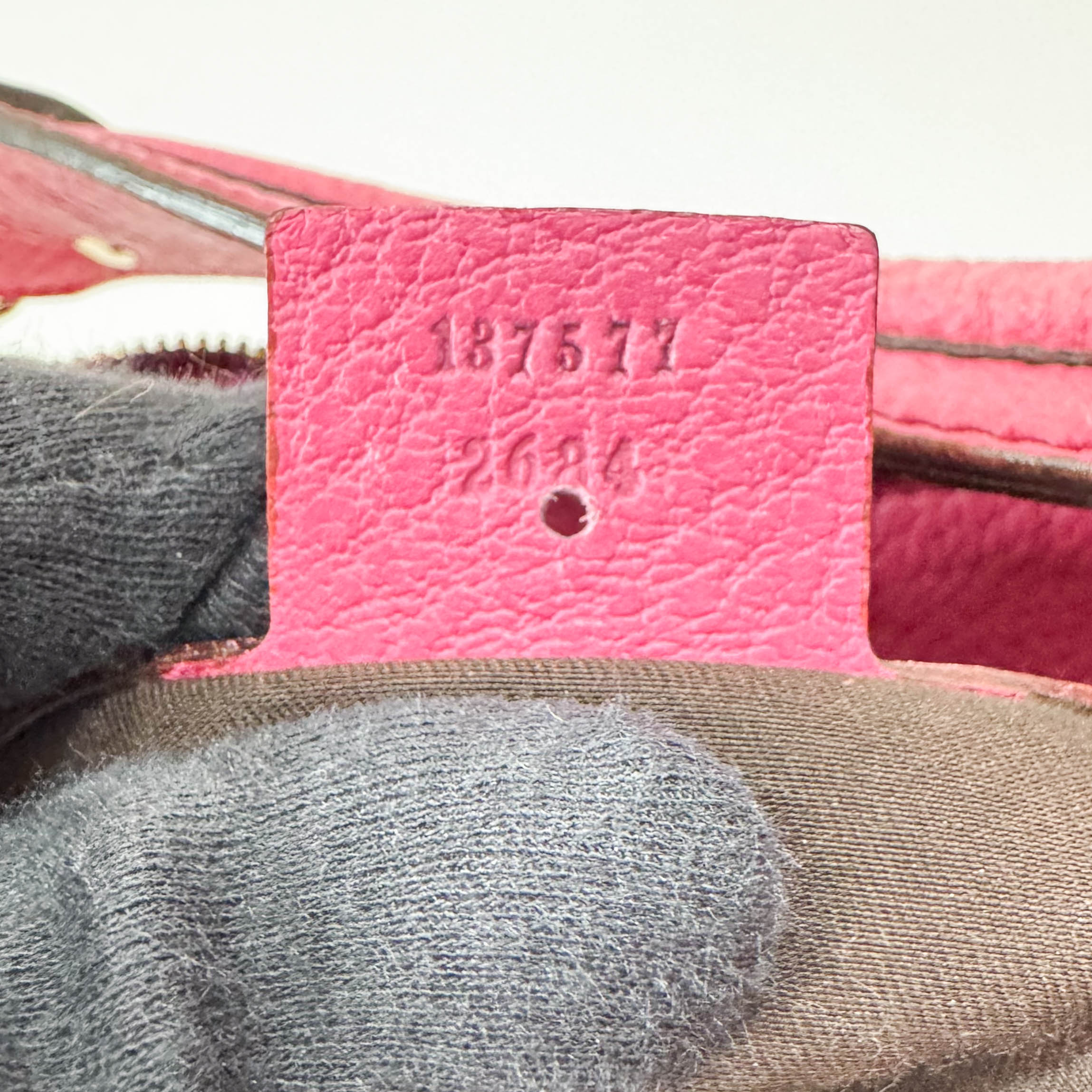 Bamboo Pink Leather Hobo Bag