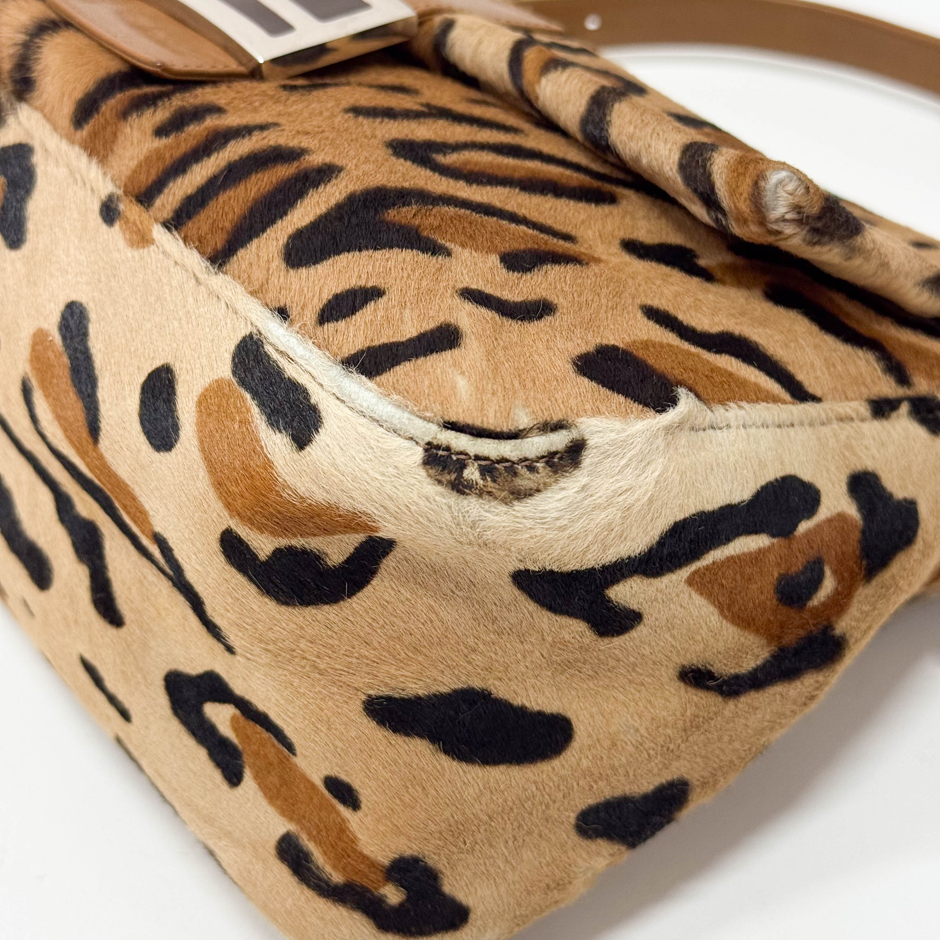 Mamma Baguette Leopard Print Bag