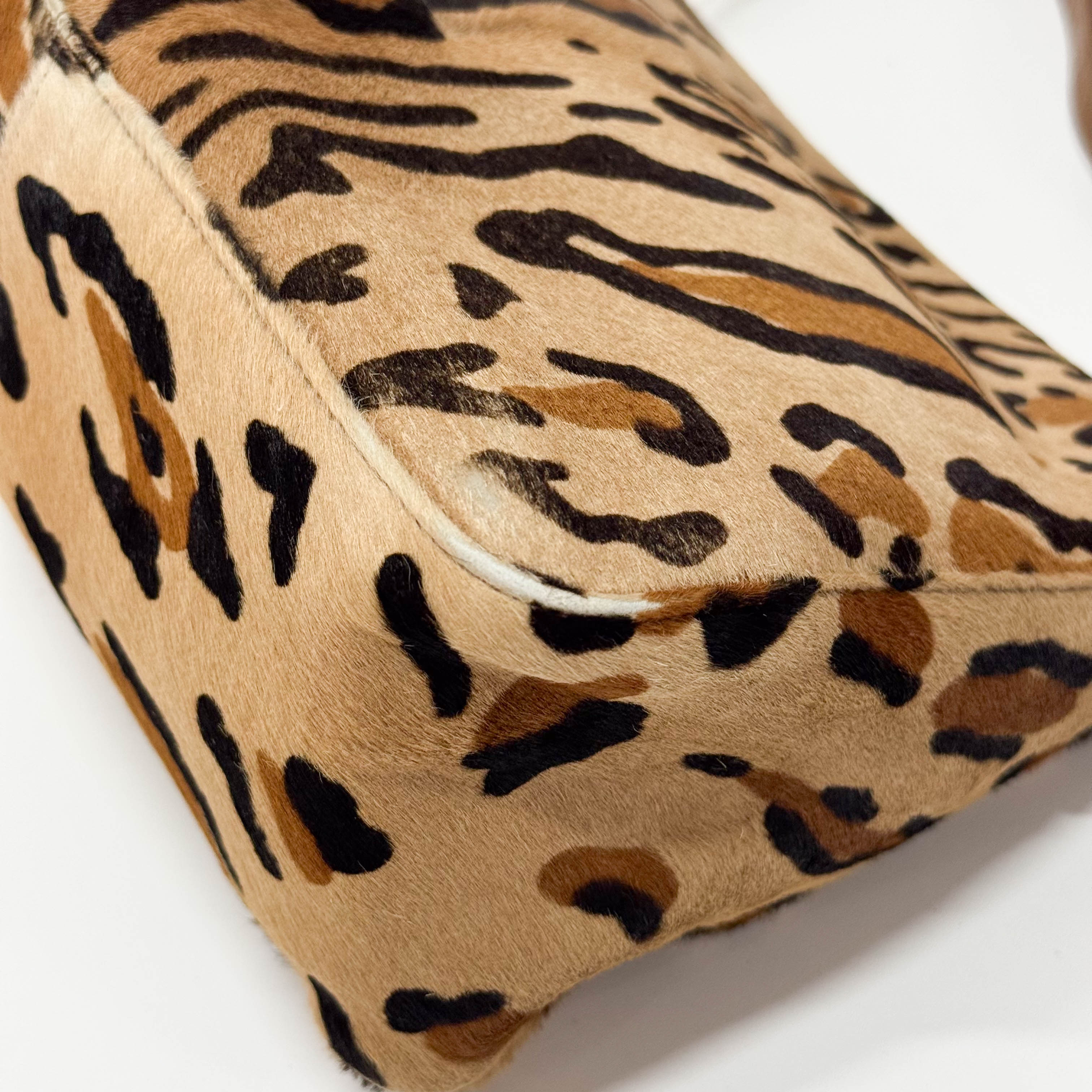 Mamma Baguette Leopard Print Bag