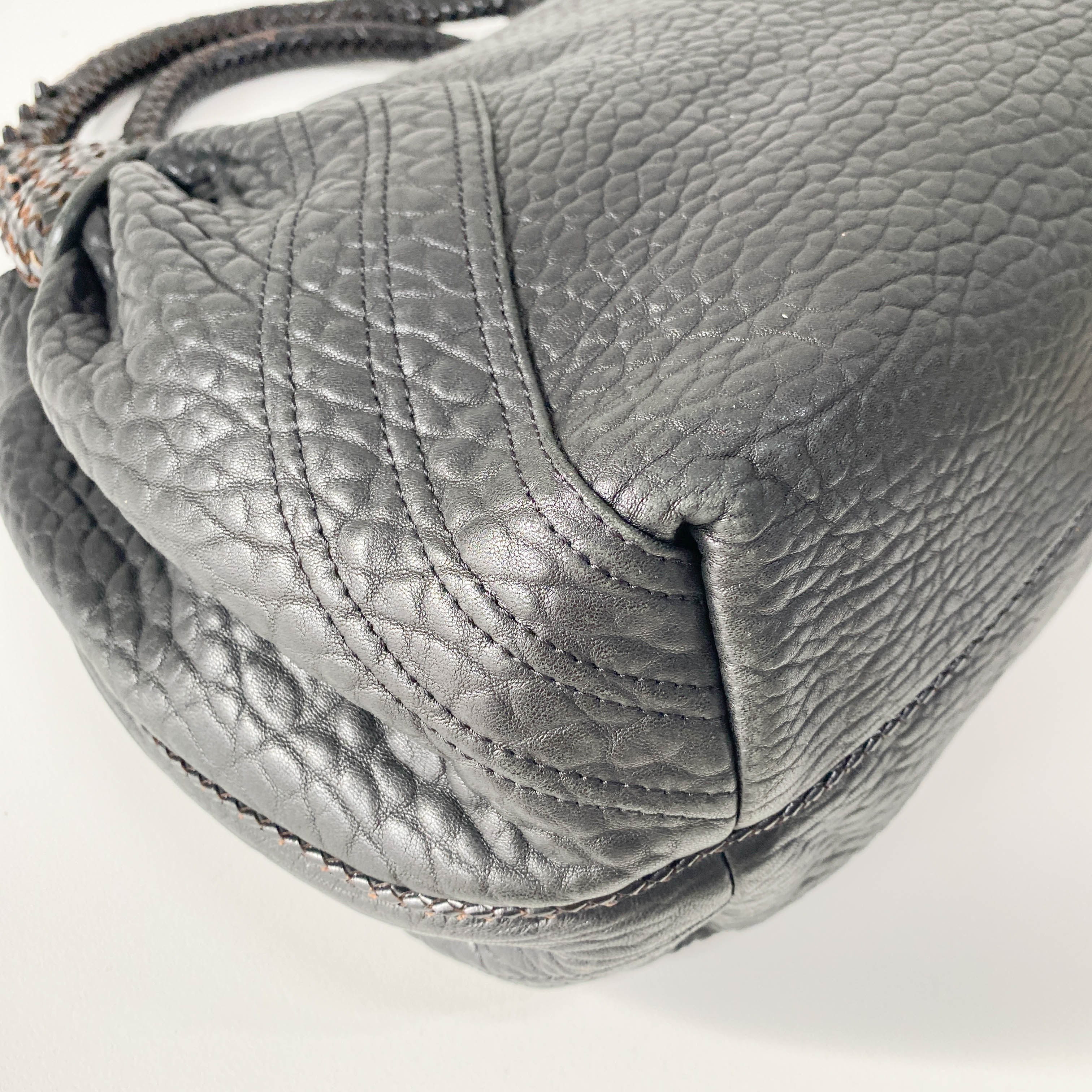 Spy Black Leather Bag