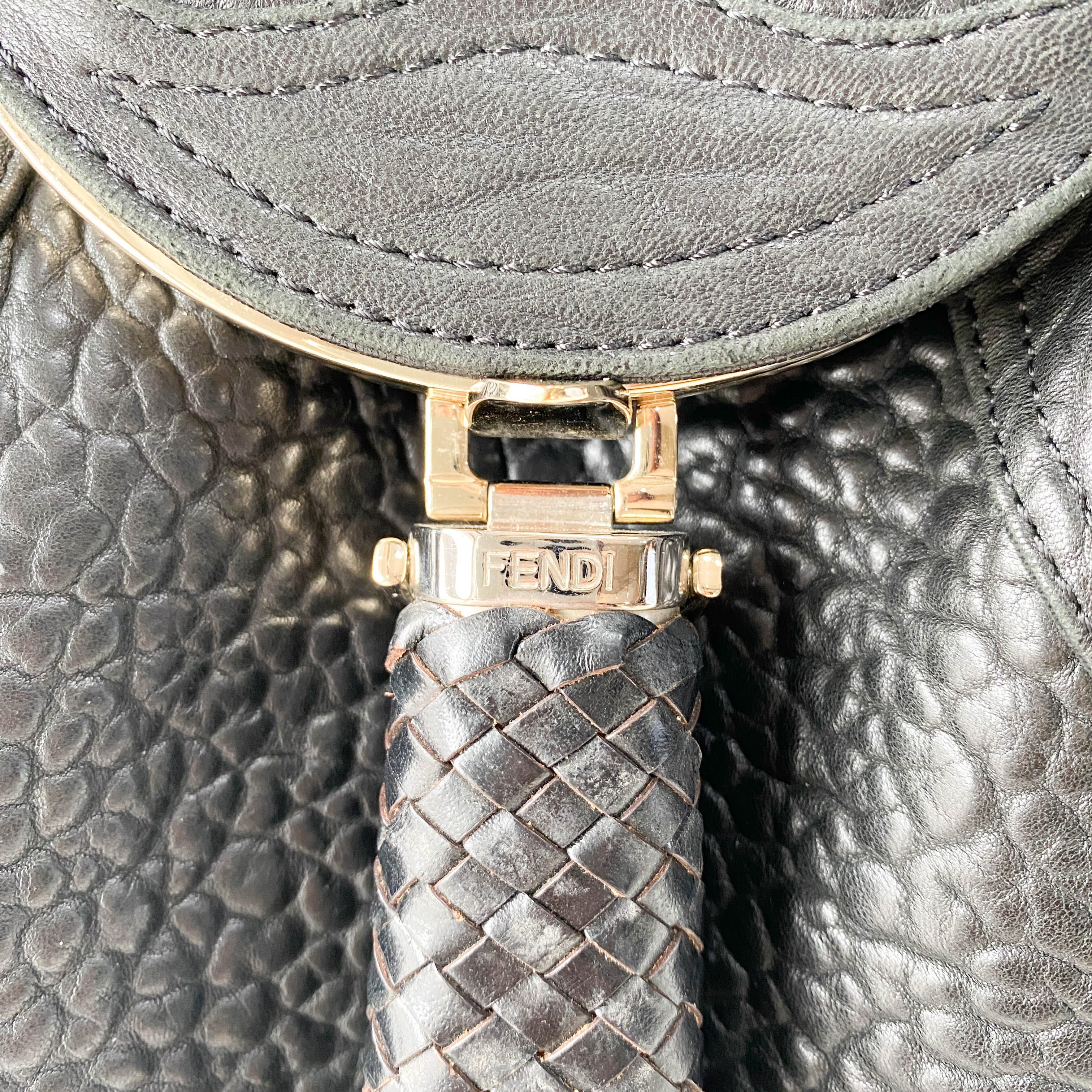 Spy Black Leather Bag