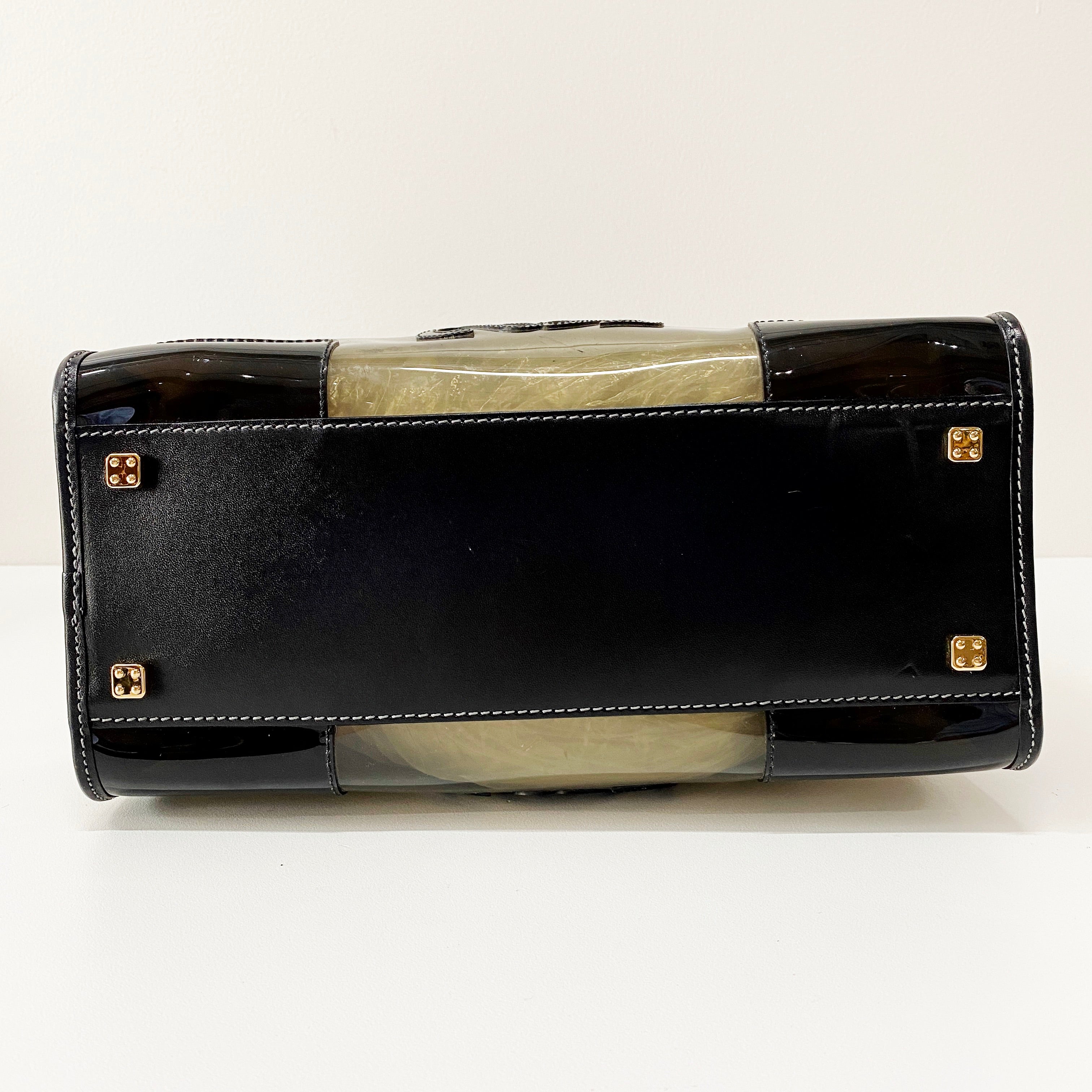 Anagram 28 Black Vinyl Handbag