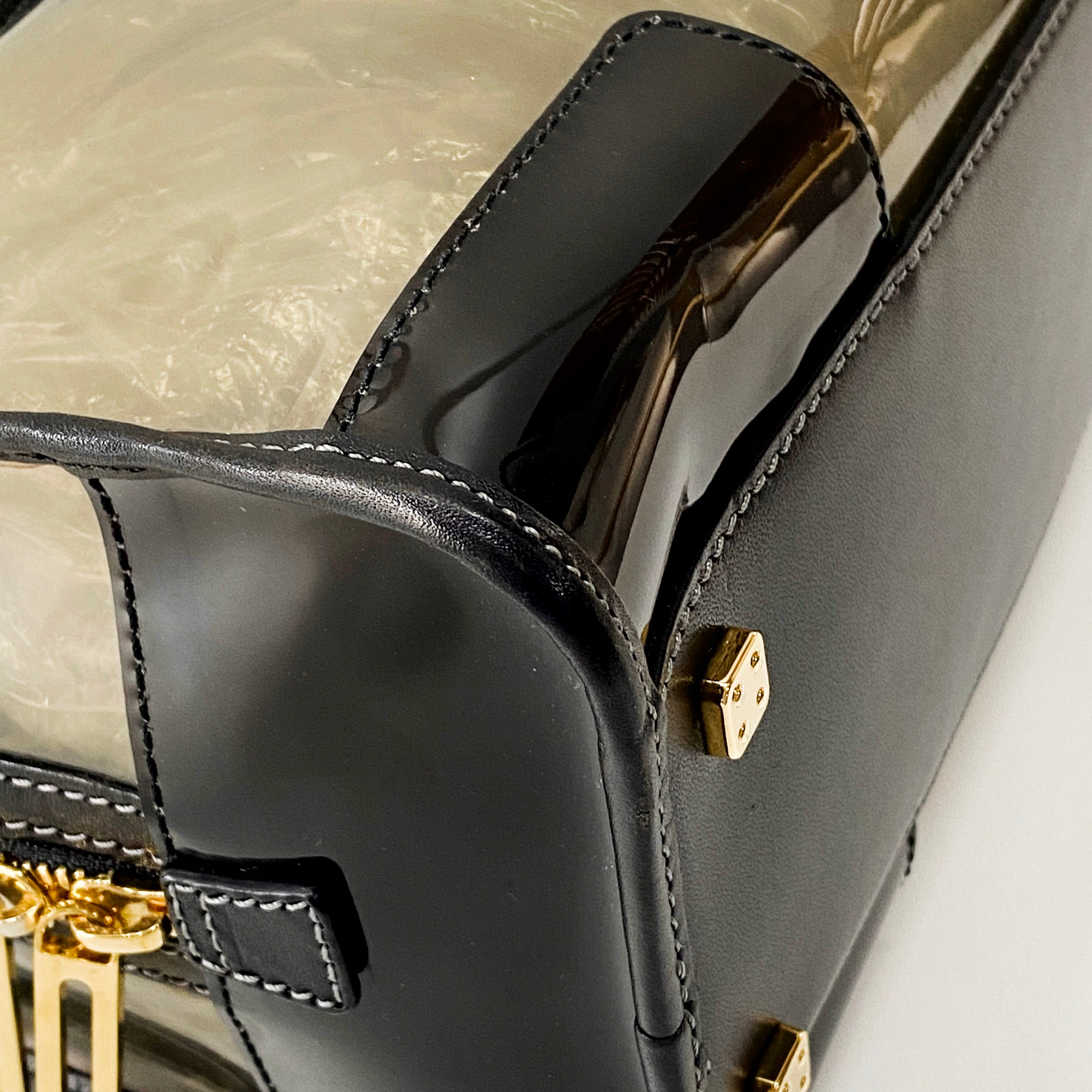 Anagram 28 Black Vinyl Handbag