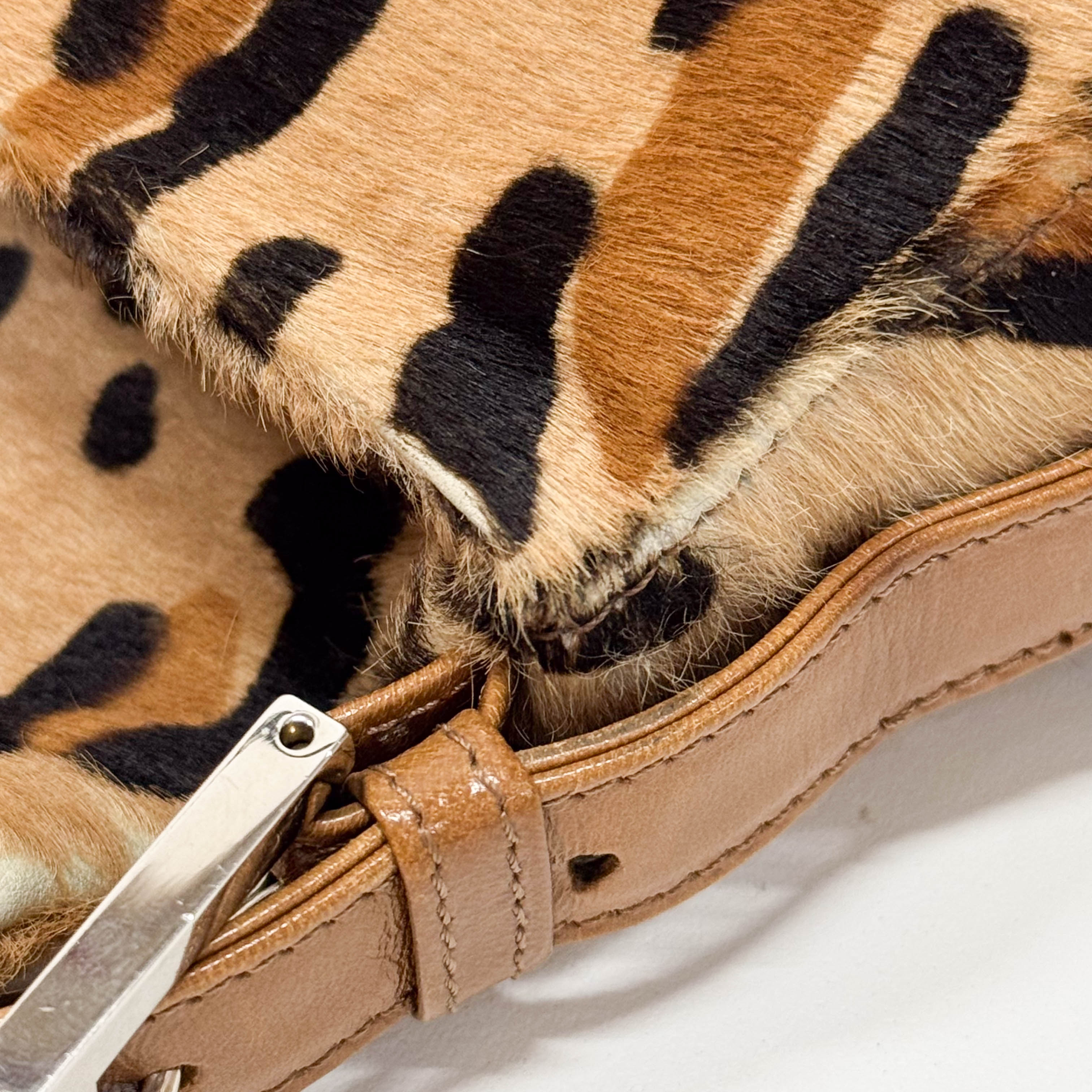 Mamma Baguette Leopard Print Bag