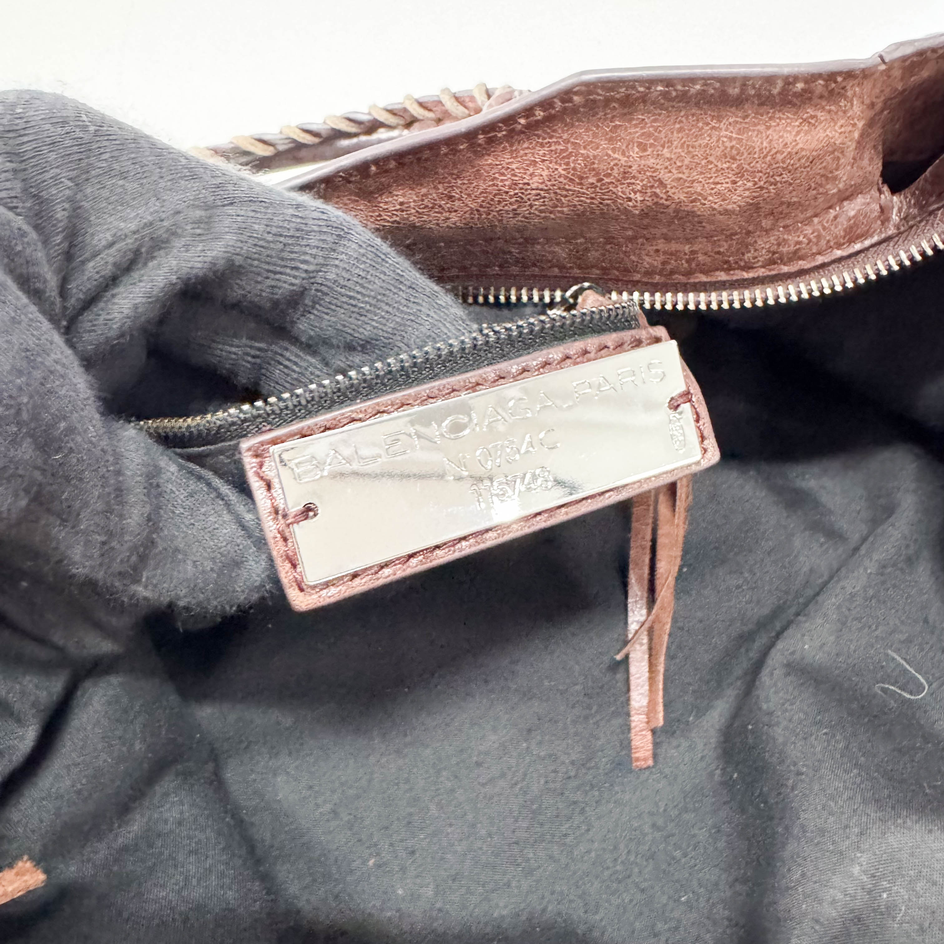 First Brown Leather Shoulder Bag