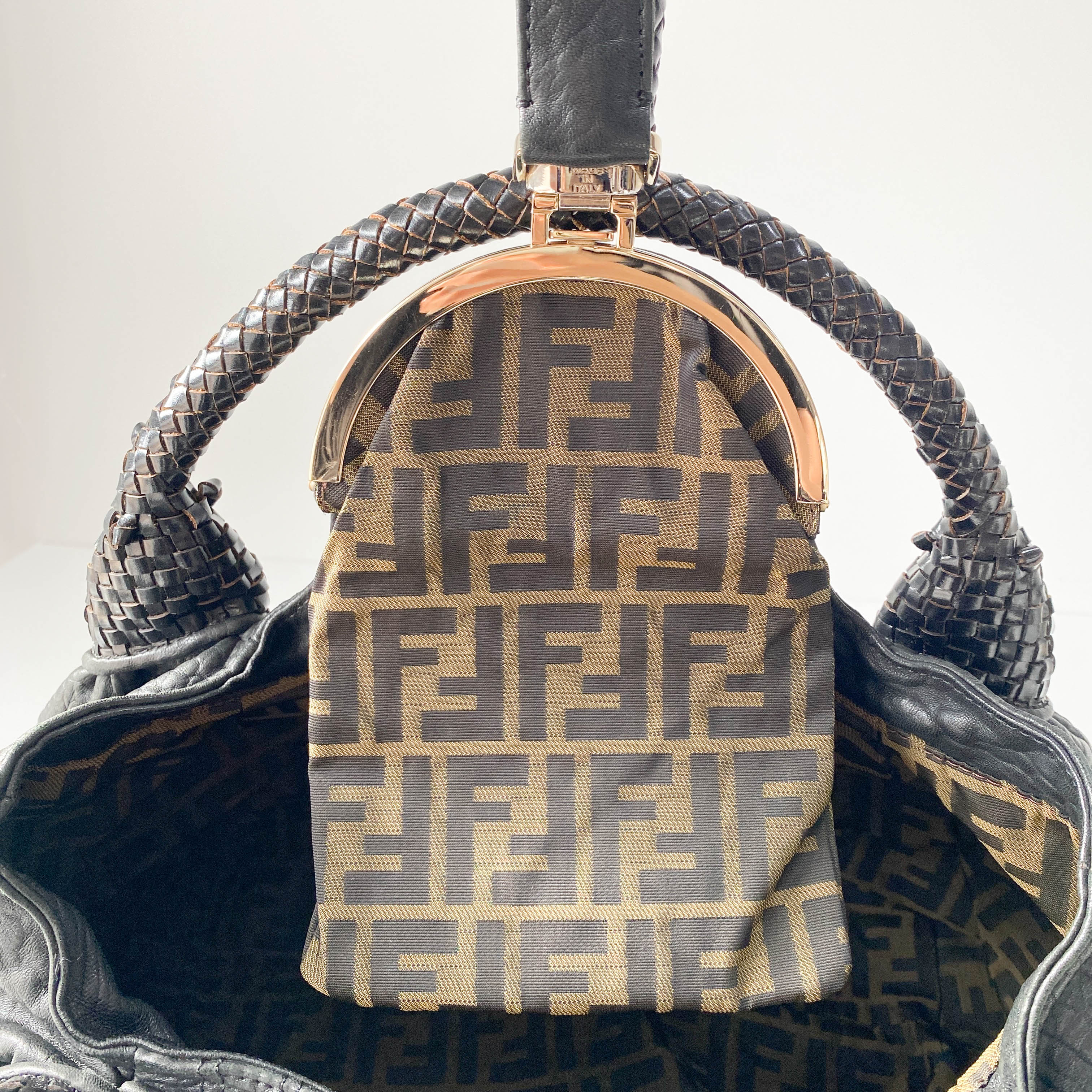 Spy Black Leather Bag