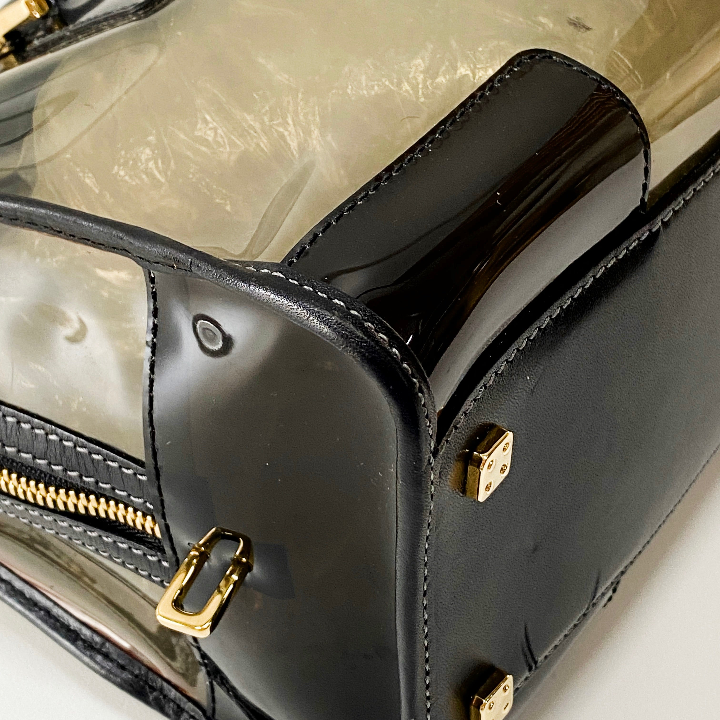 Anagram 28 Black Vinyl Handbag