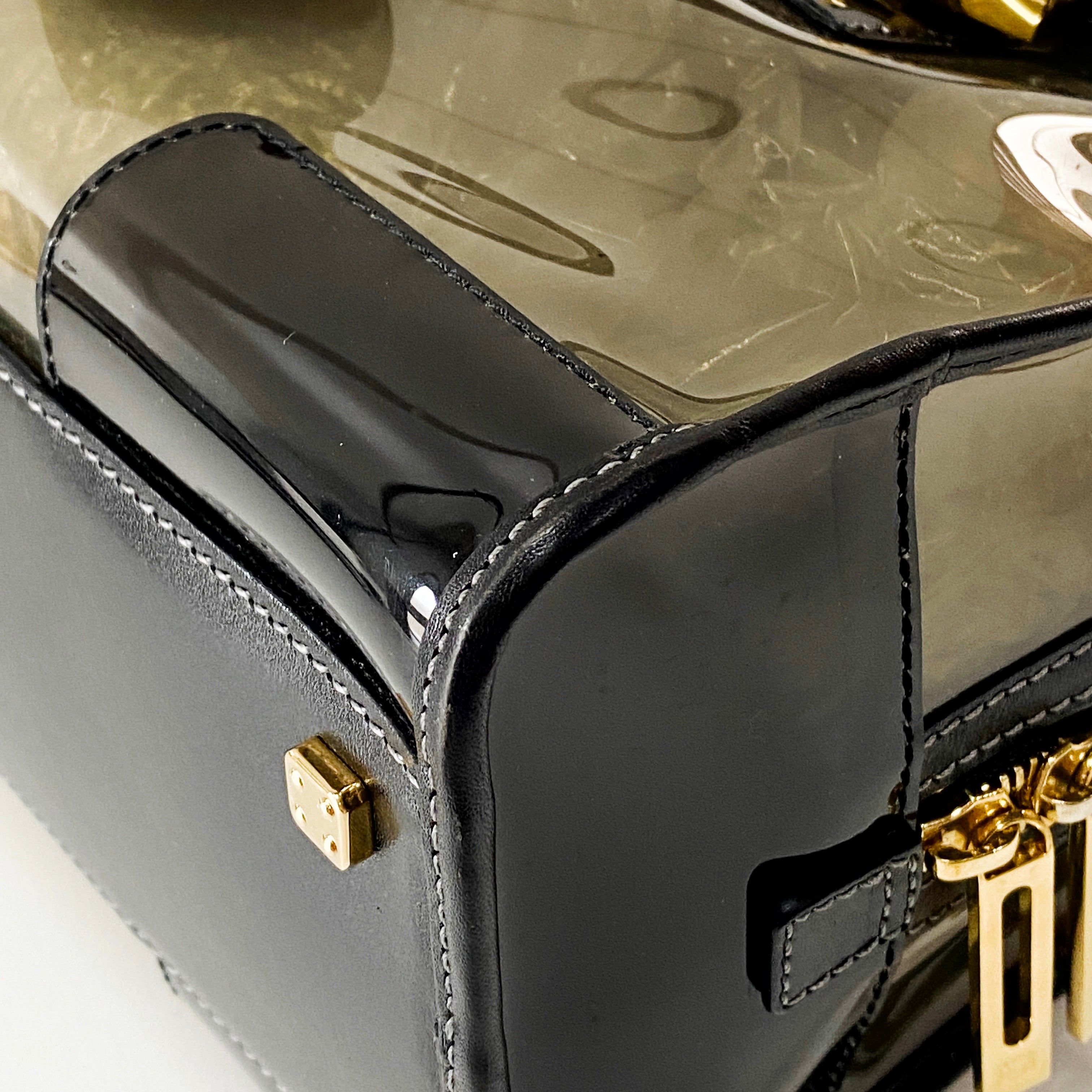 Anagram 28 Black Vinyl Handbag