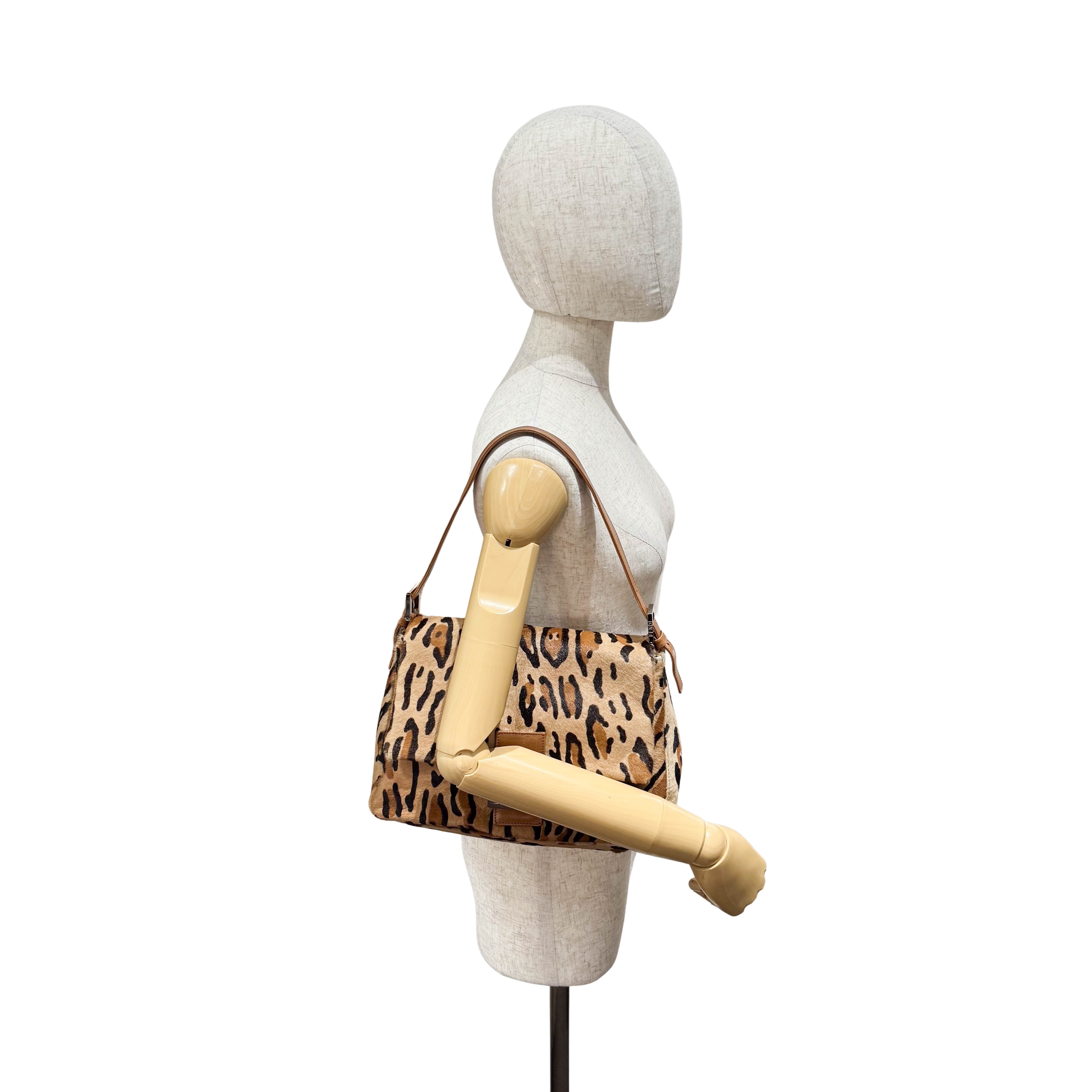 Mamma Baguette Leopard Print Bag