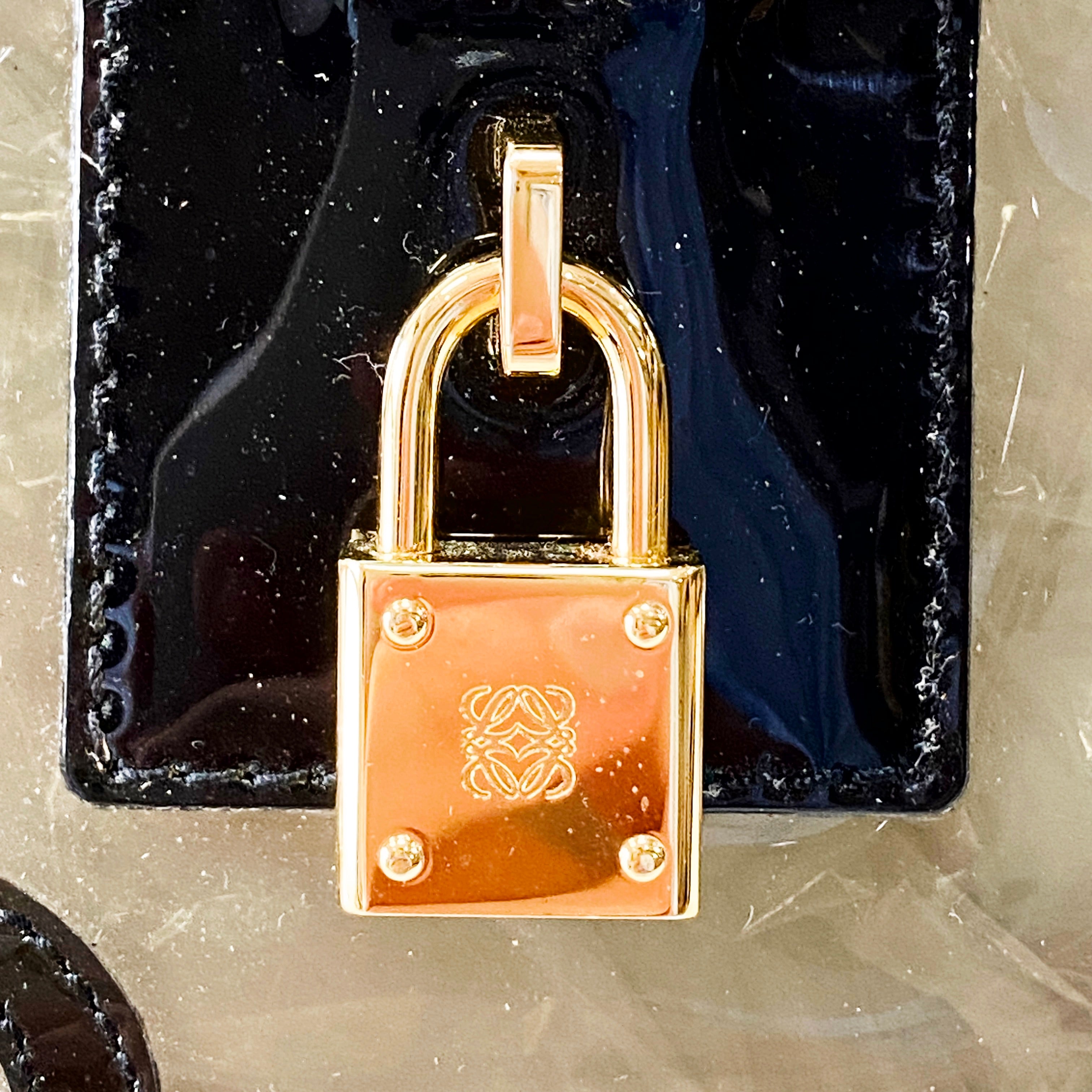 Anagram 28 Black Vinyl Handbag