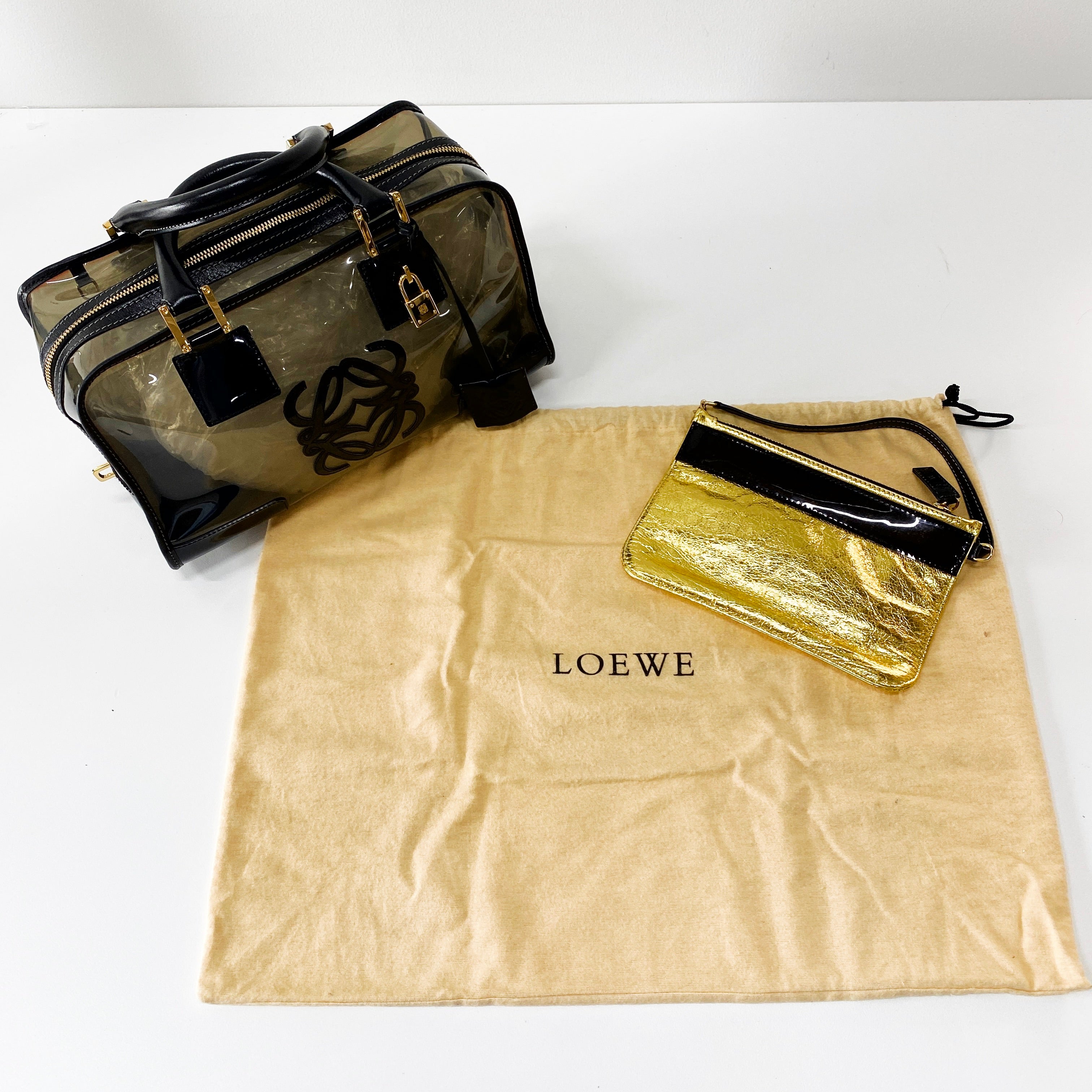 Anagram 28 Black Vinyl Handbag