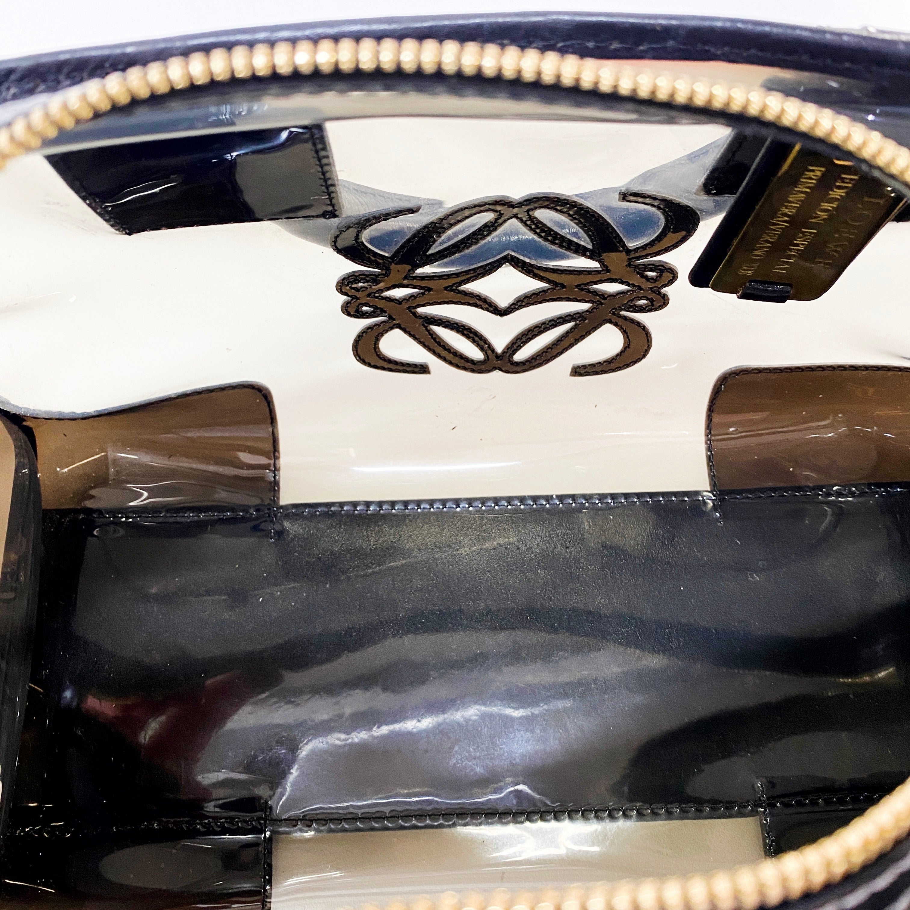 Anagram 28 Black Vinyl Handbag