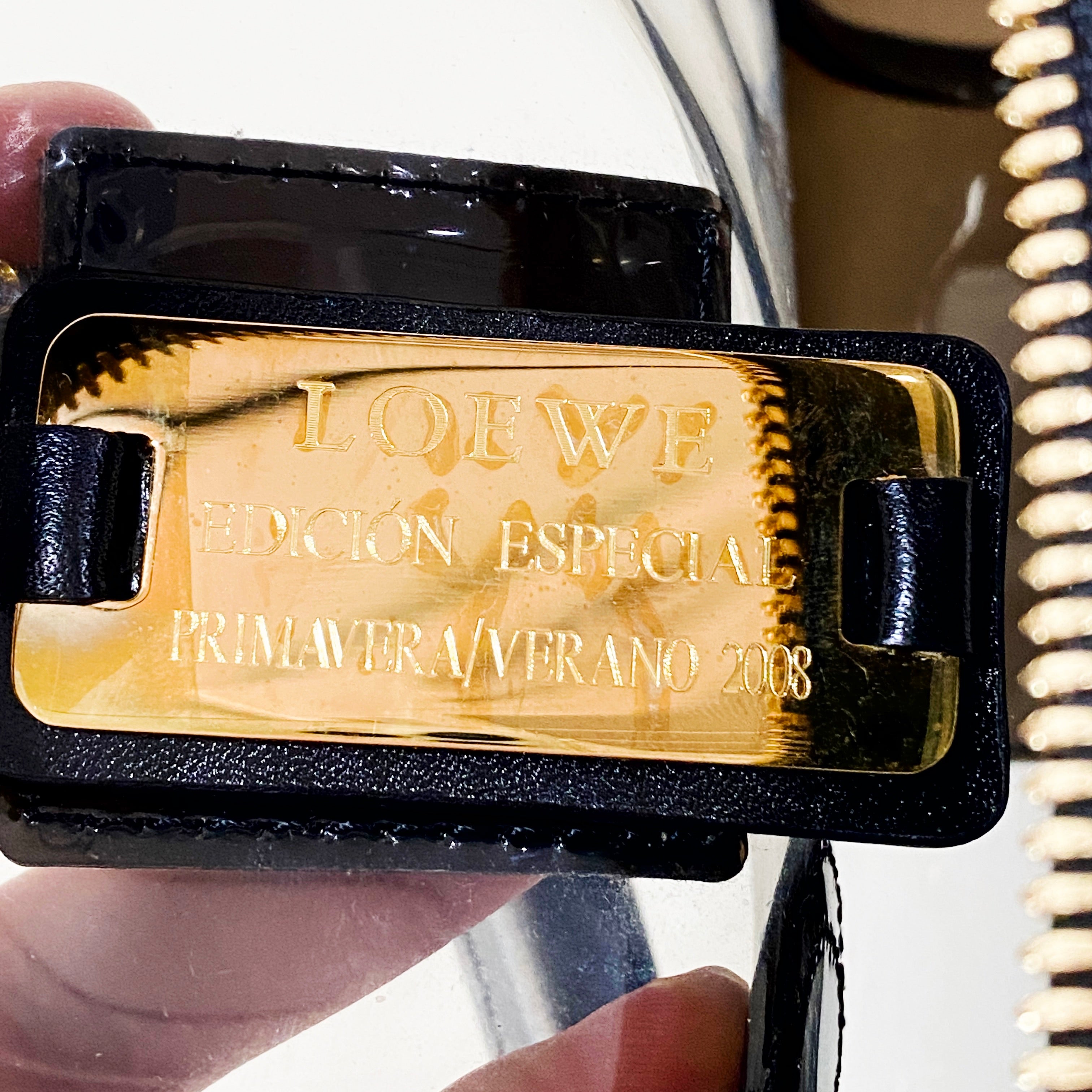 Anagram 28 Black Vinyl Handbag