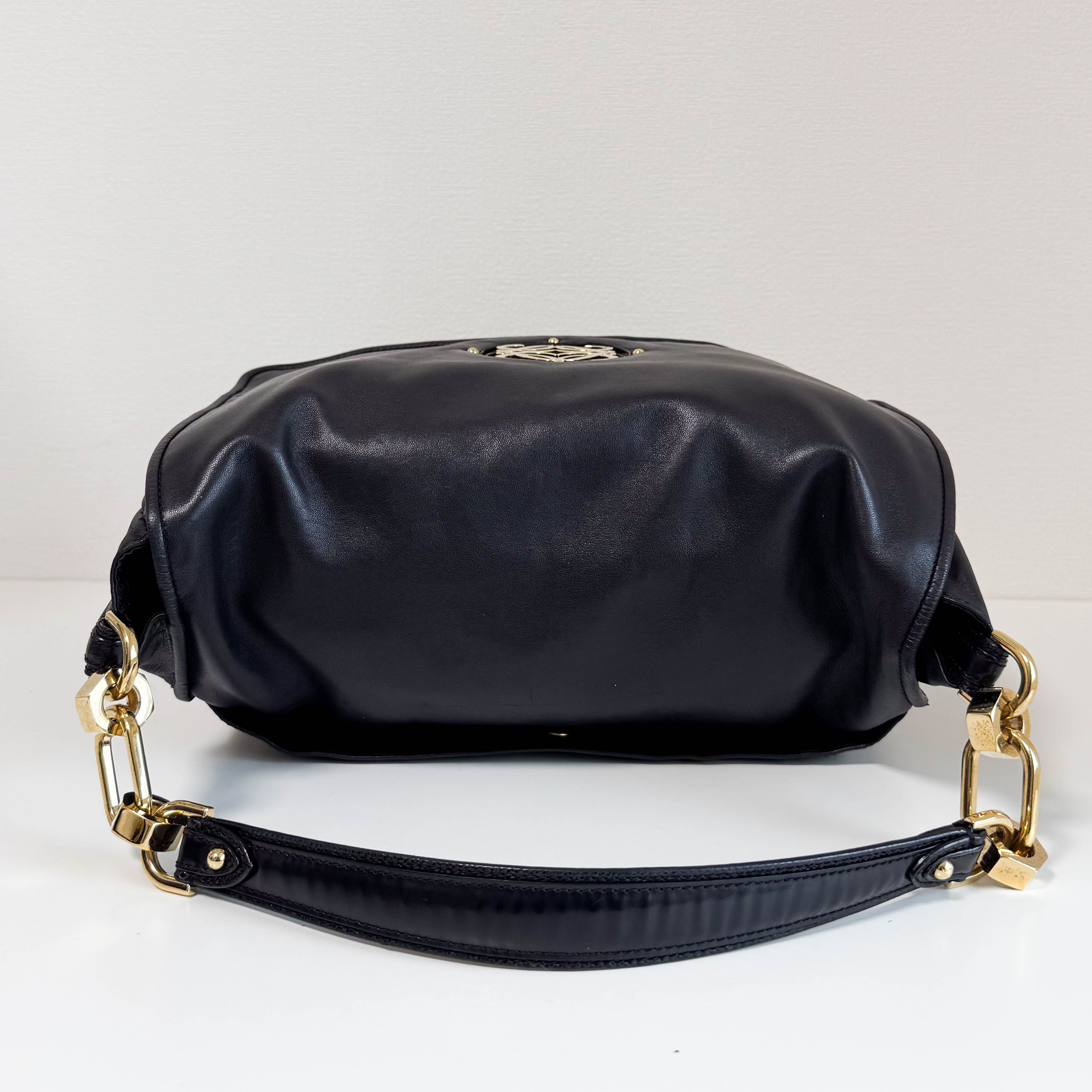 Loewe Anagram Crossbody Bag Black Leather