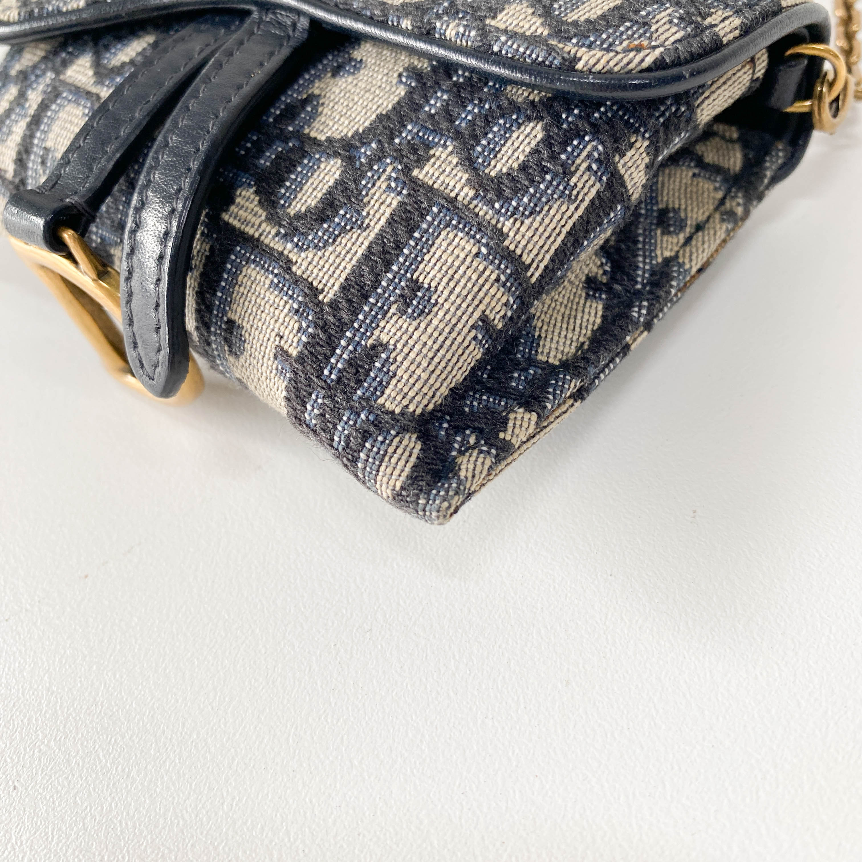 Trotter Canvas with Chain Strap Mini Shoulder Bag