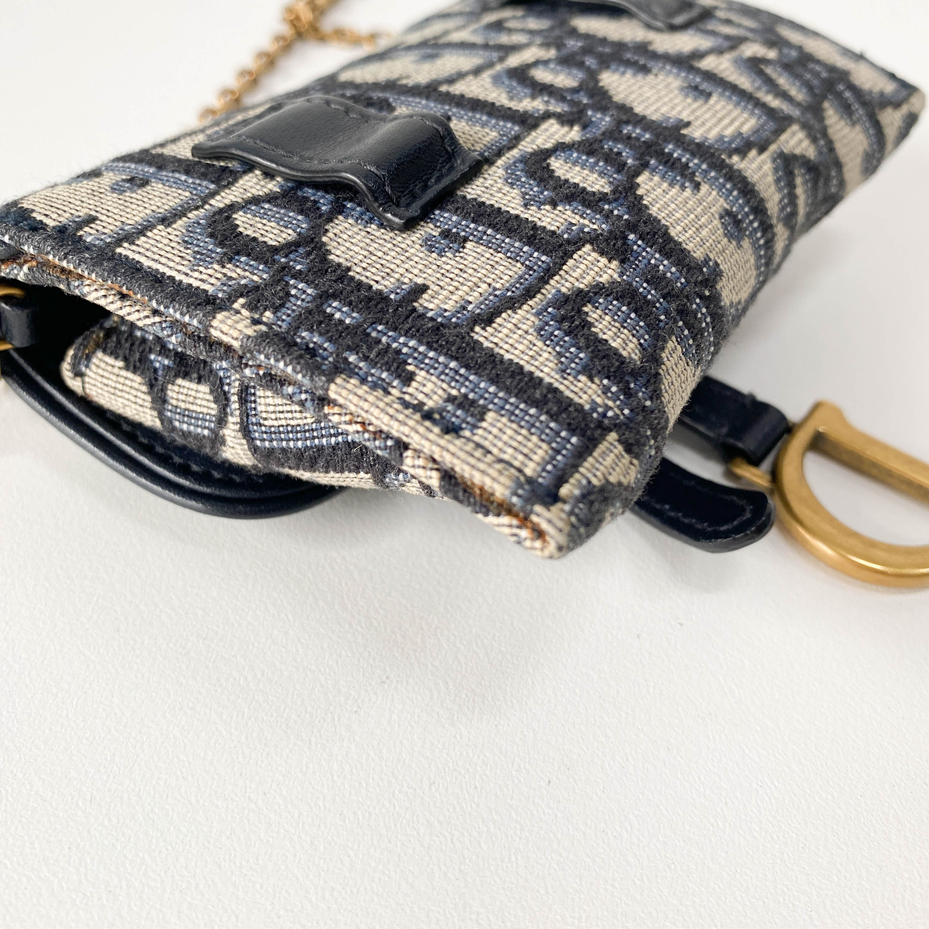 Trotter Canvas with Chain Strap Mini Shoulder Bag