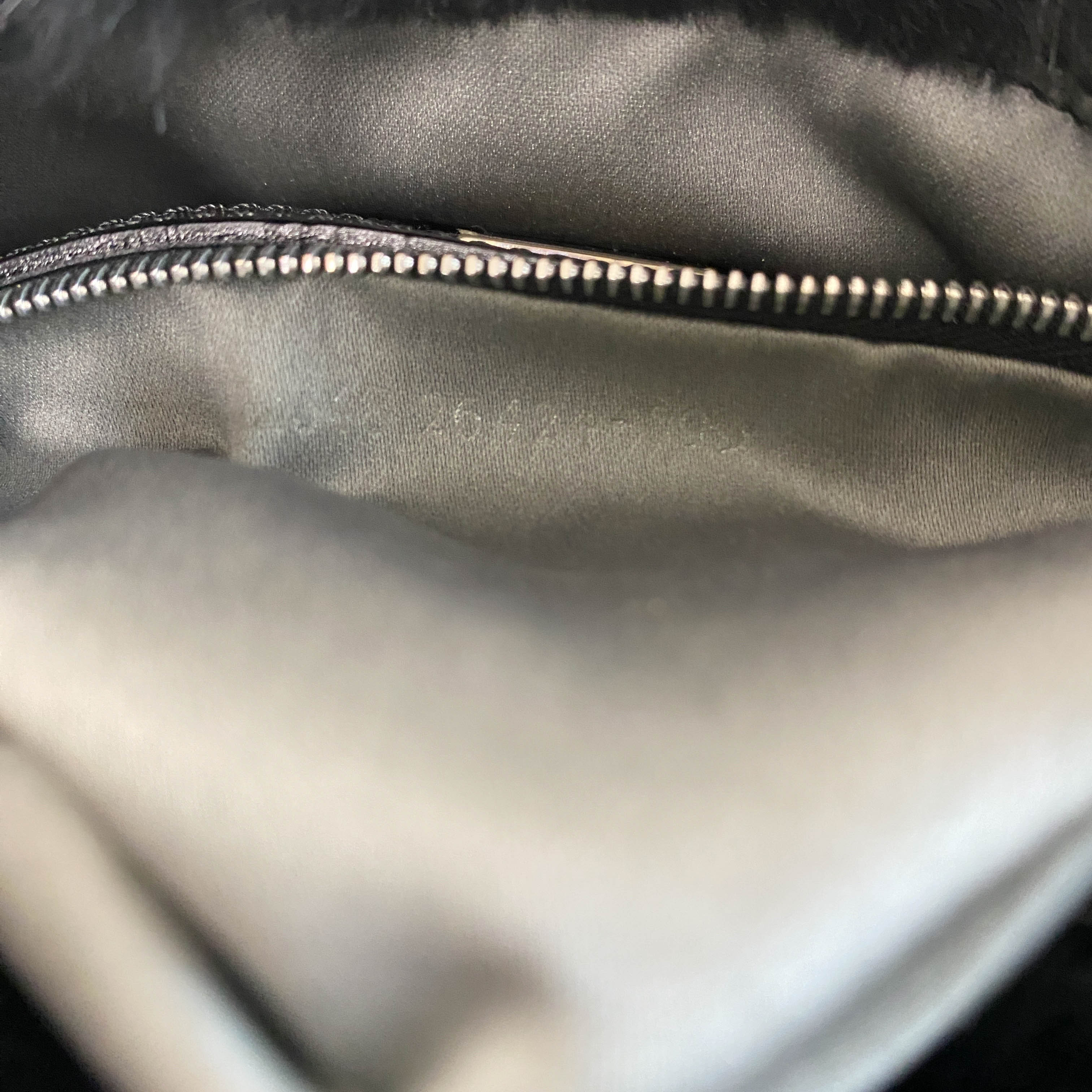 Baguette Black Fur Shoulder Bag