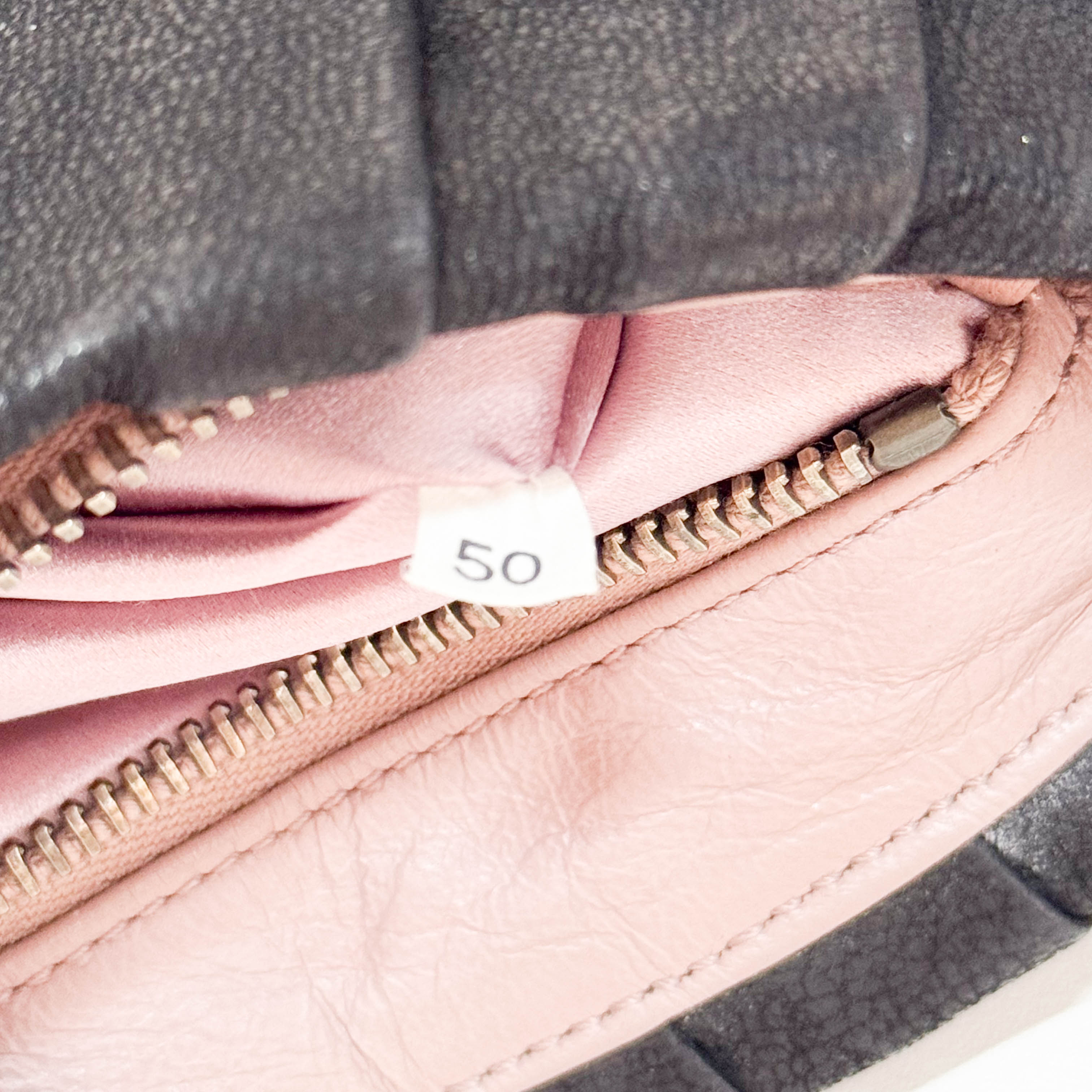 Vintage Black Leather Shoulder Bag