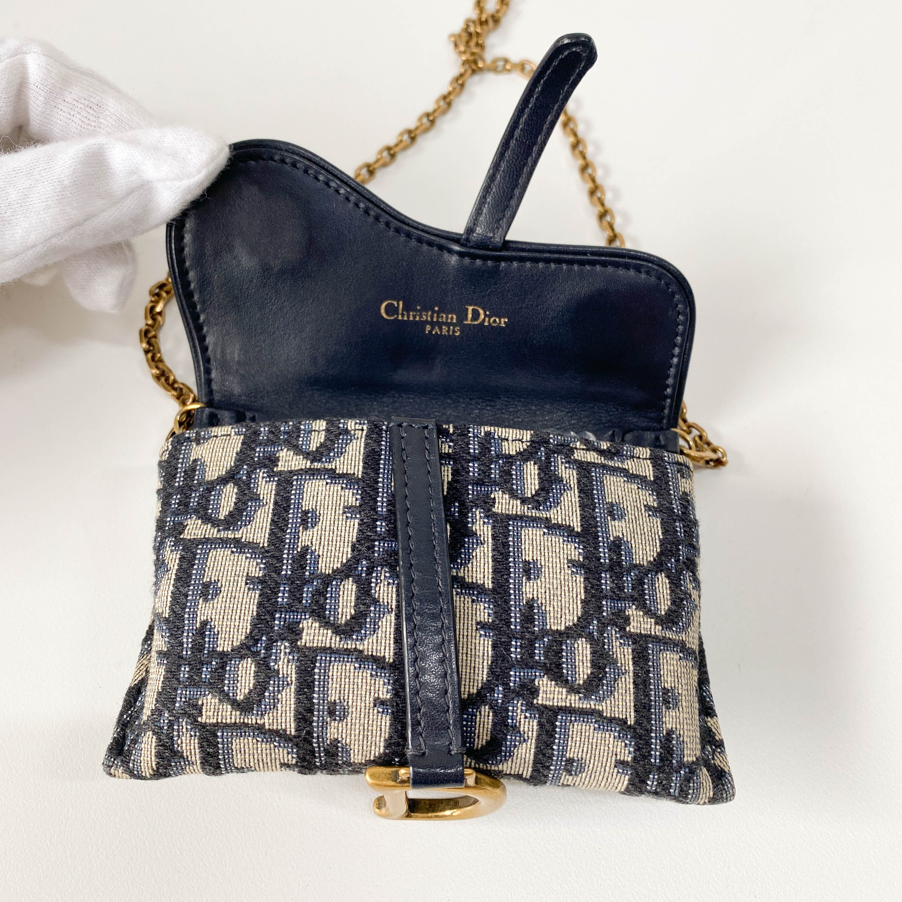 Trotter Canvas with Chain Strap Mini Shoulder Bag