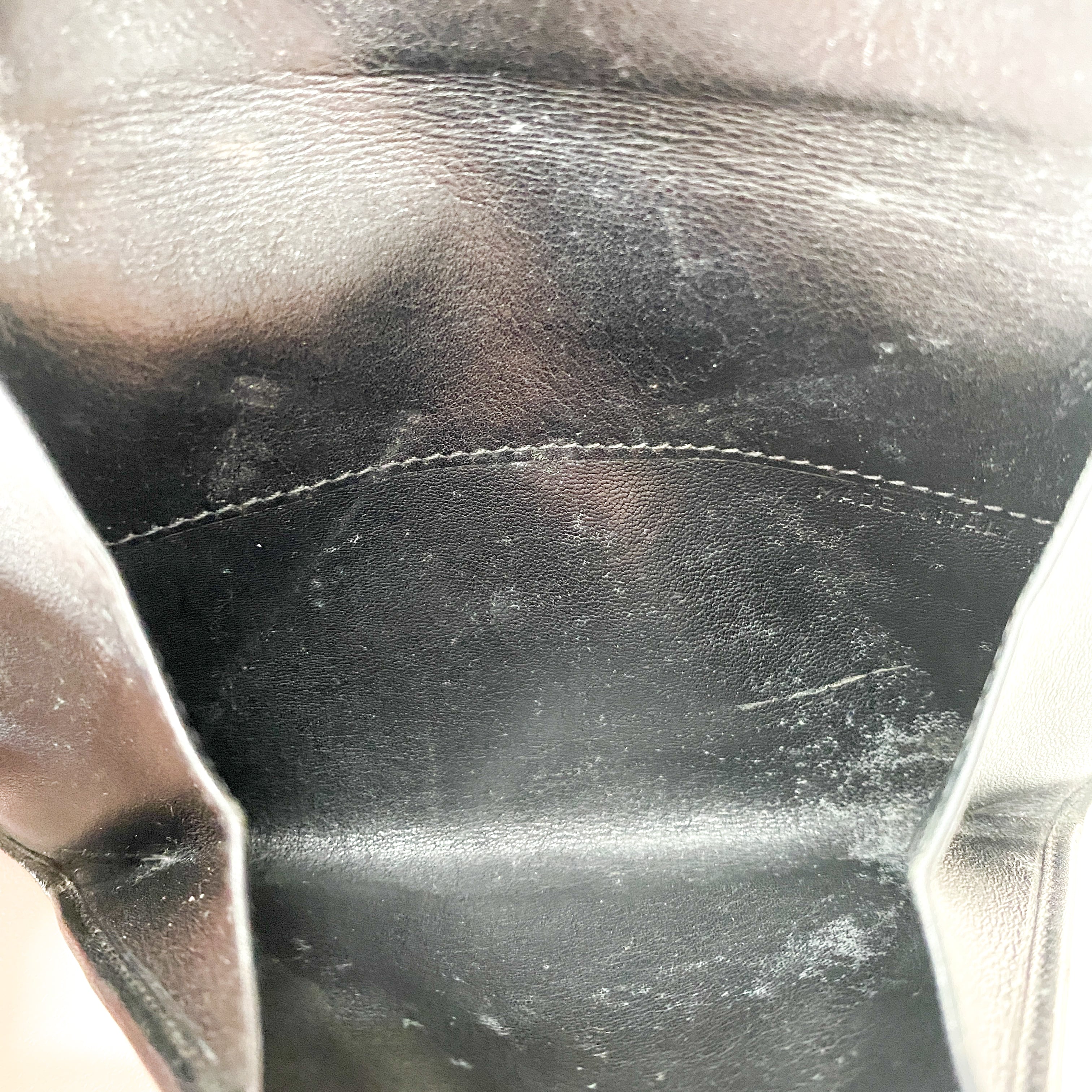 Panthère Clutch Black Leather Bag